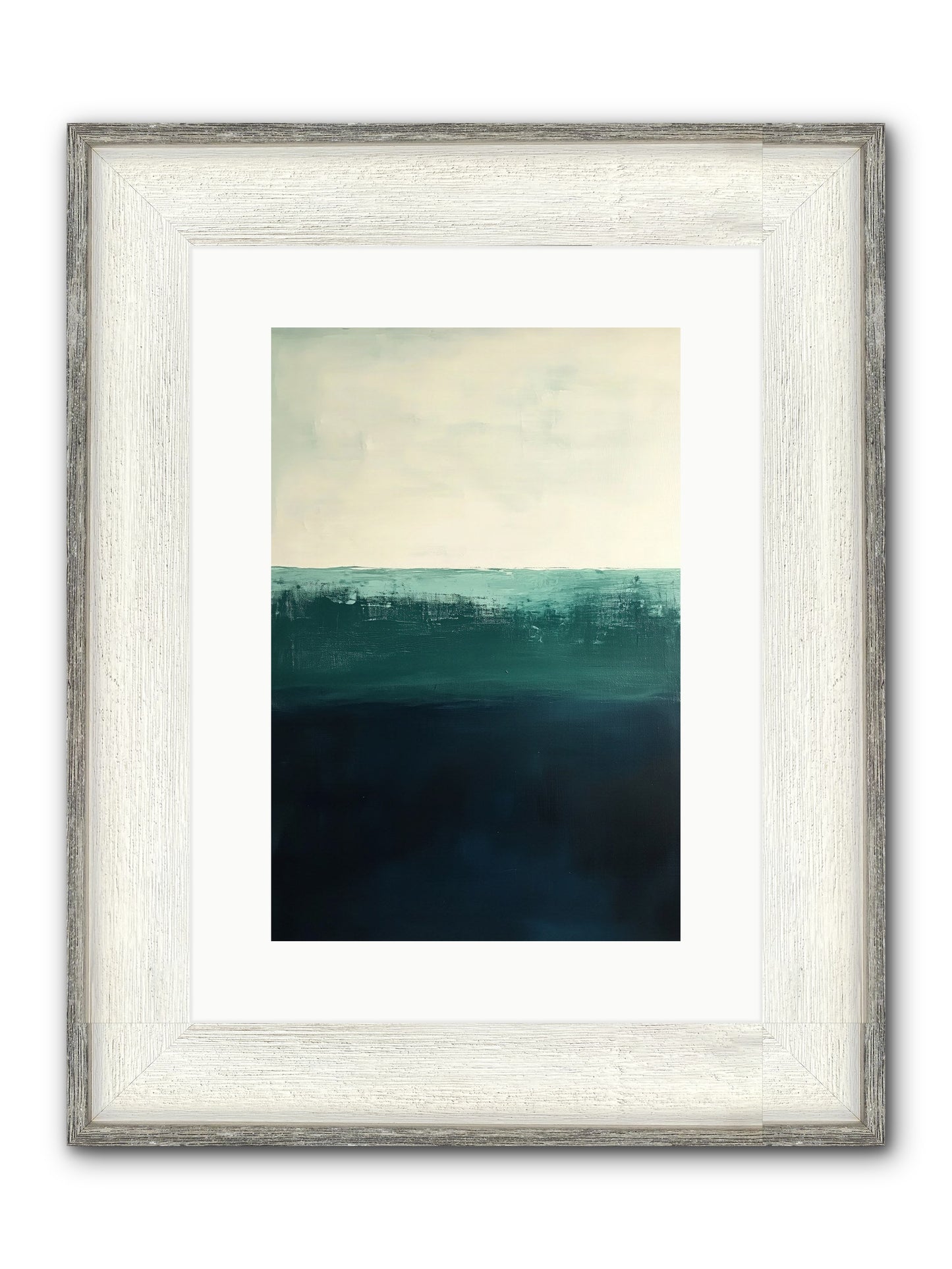 Tempest Travelogue Framed Print - Driftwood White 10x15