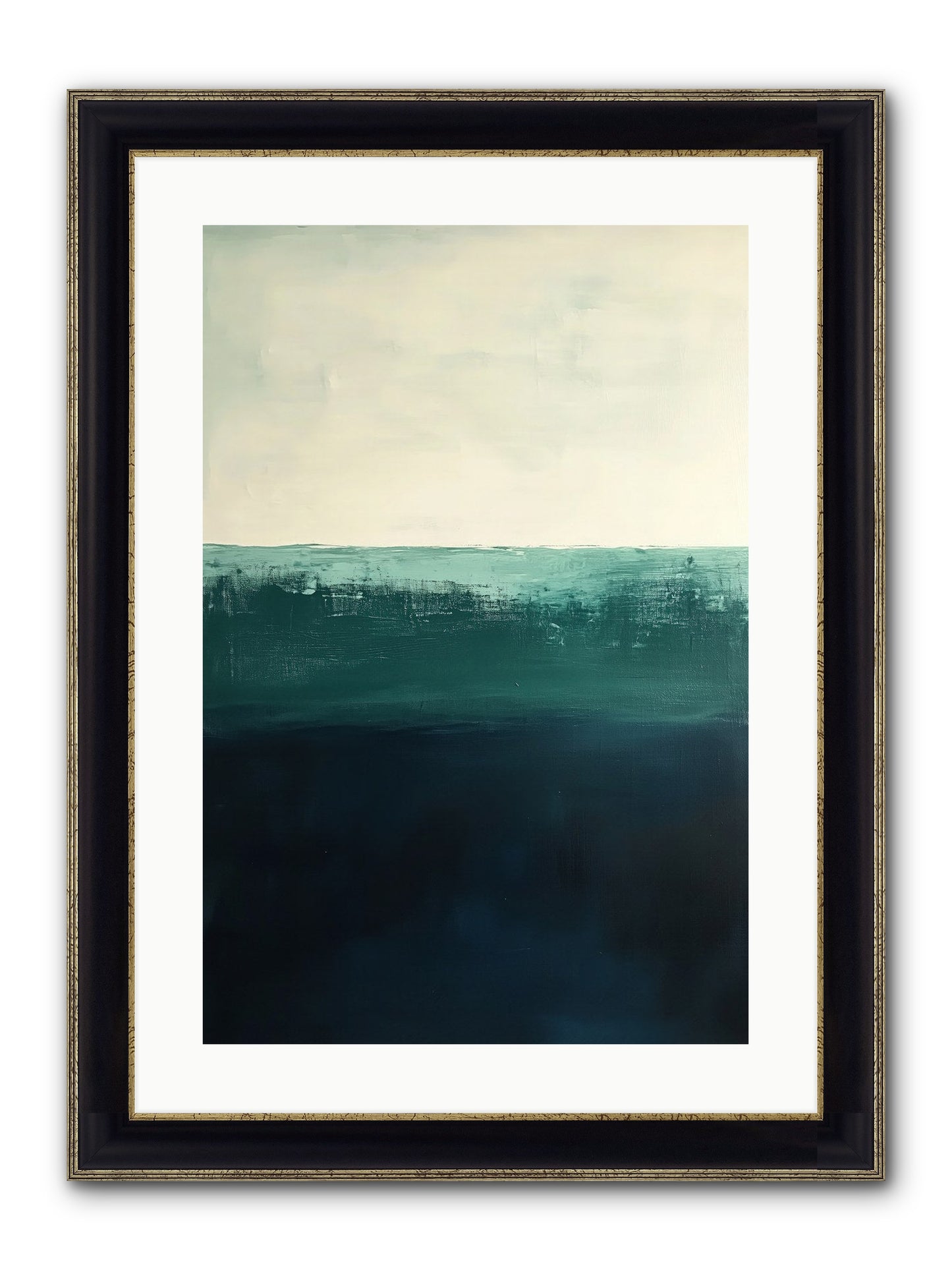 Tempest Travelogue Framed Print - Black & Gold 16x24