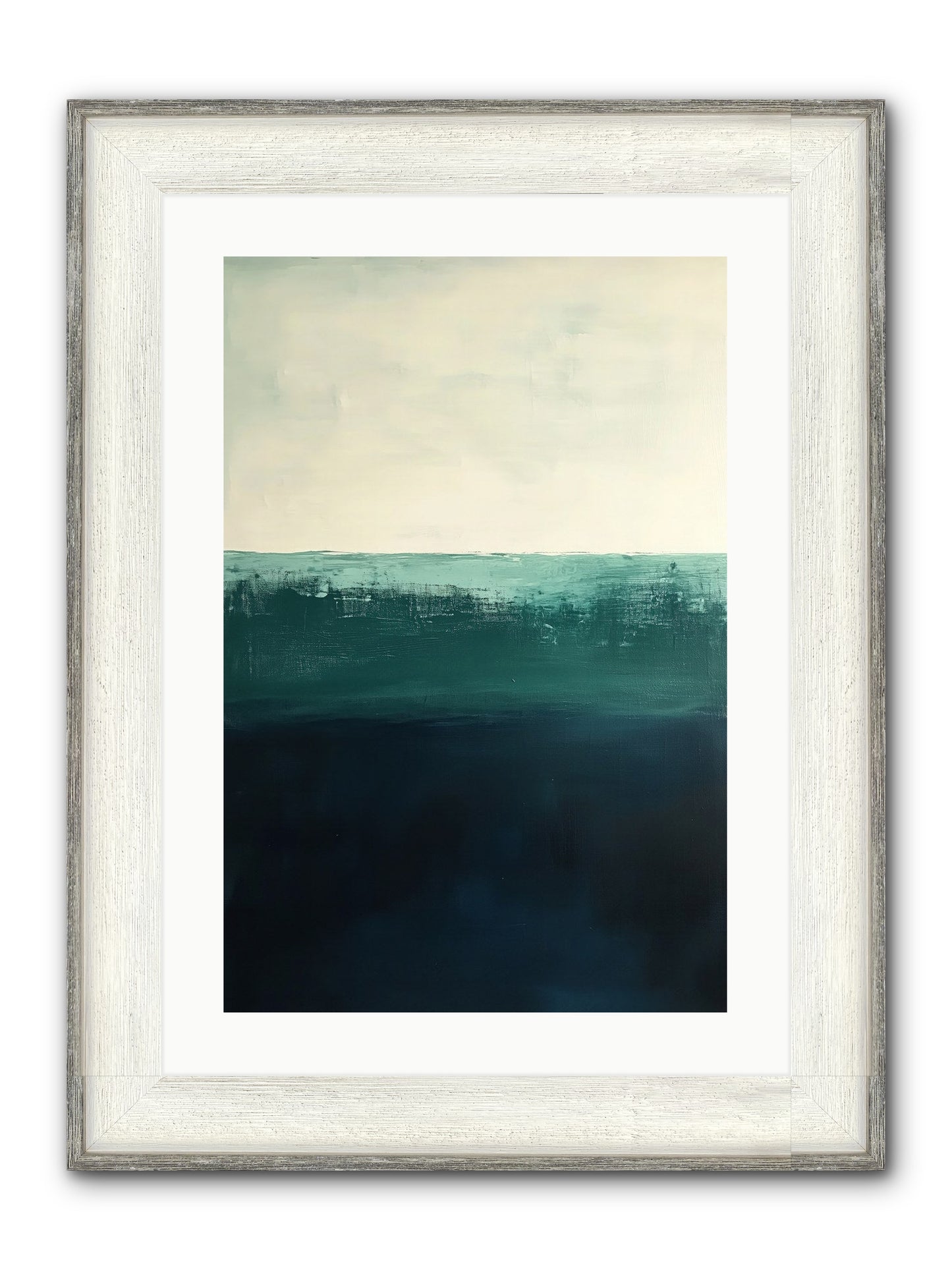 Tempest Travelogue Framed Print - Driftwood White 16x24