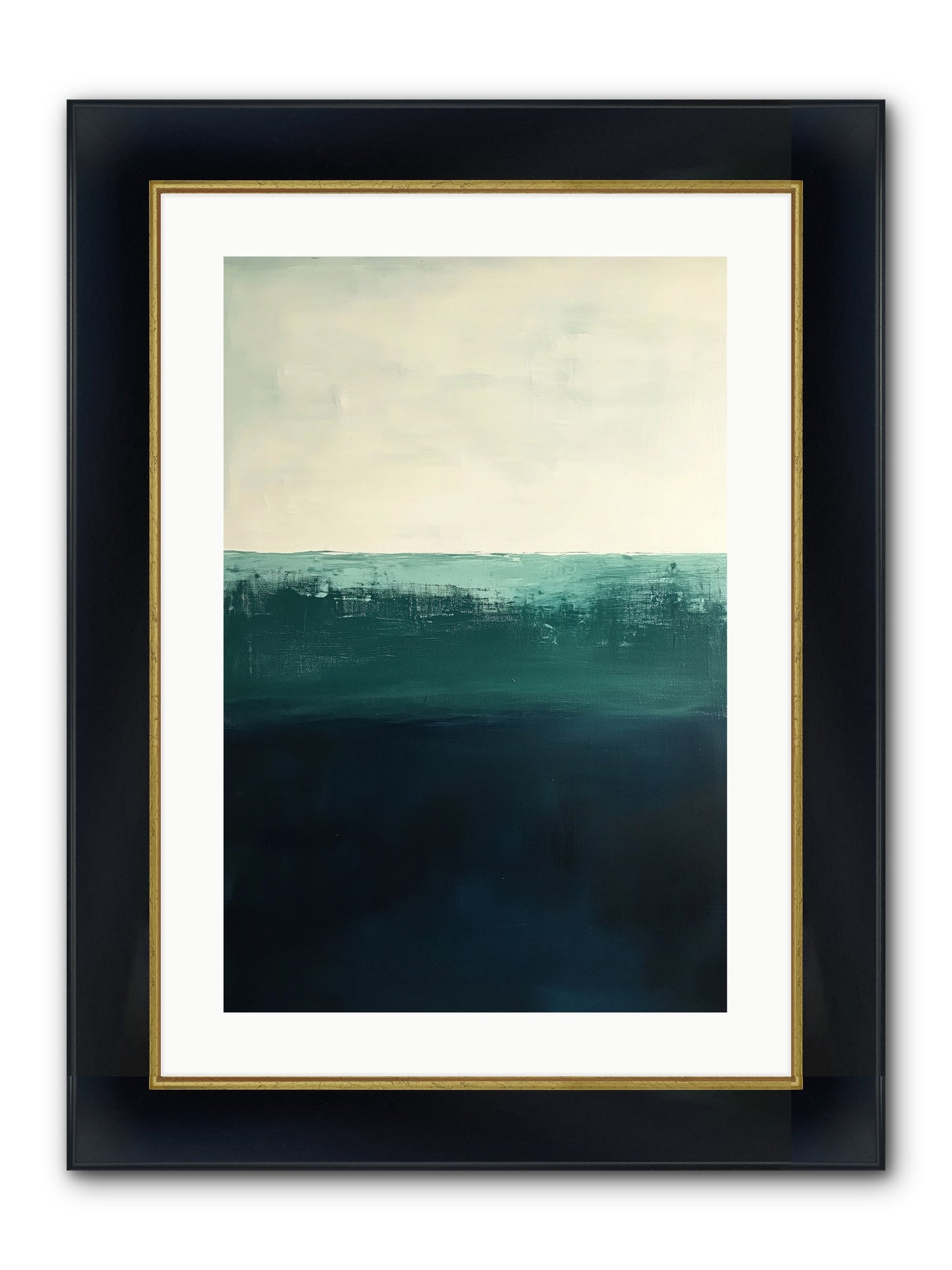Tempest Travelogue Framed Print - Wide Black w/Gold 16x24