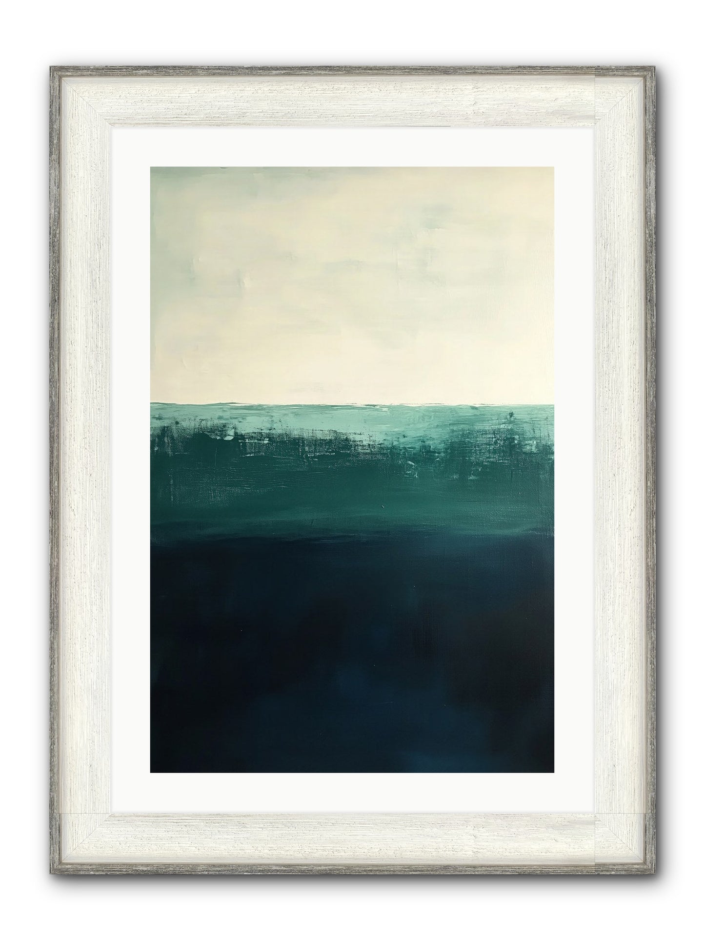 Tempest Travelogue Framed Print - Driftwood White 20x30