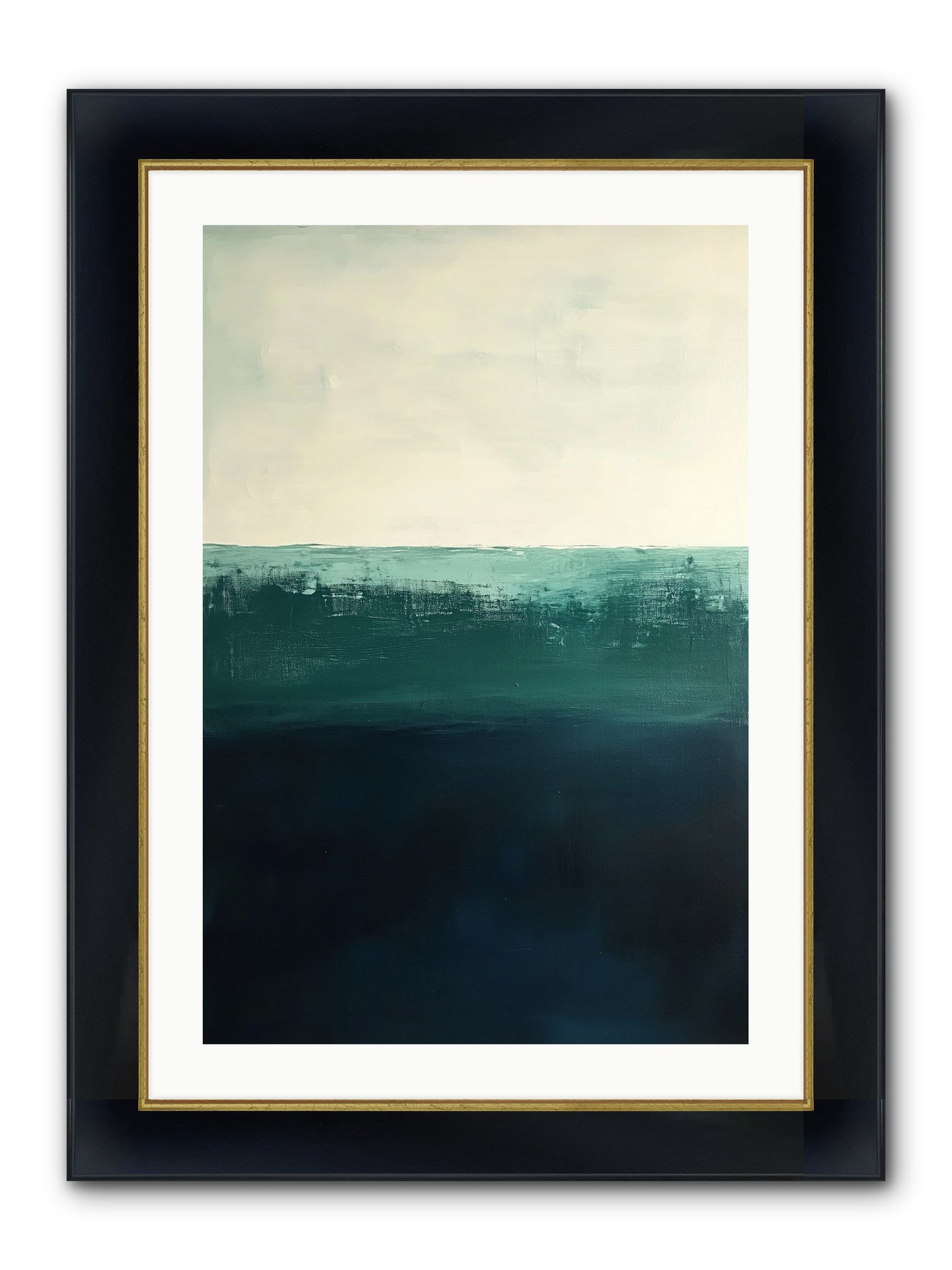 Tempest Travelogue Framed Print - Wide Black w/Gold 20x30