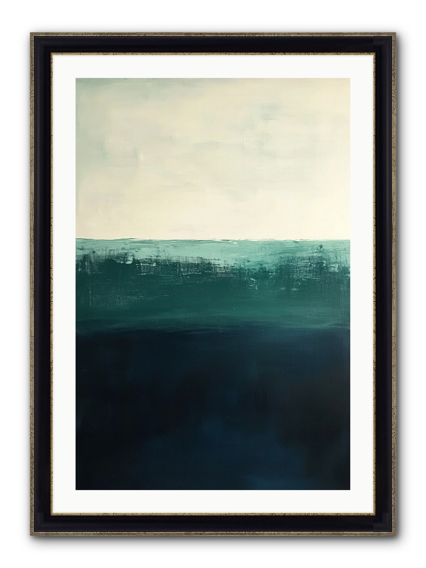 Tempest Travelogue Framed Print - Black & Gold 24x36