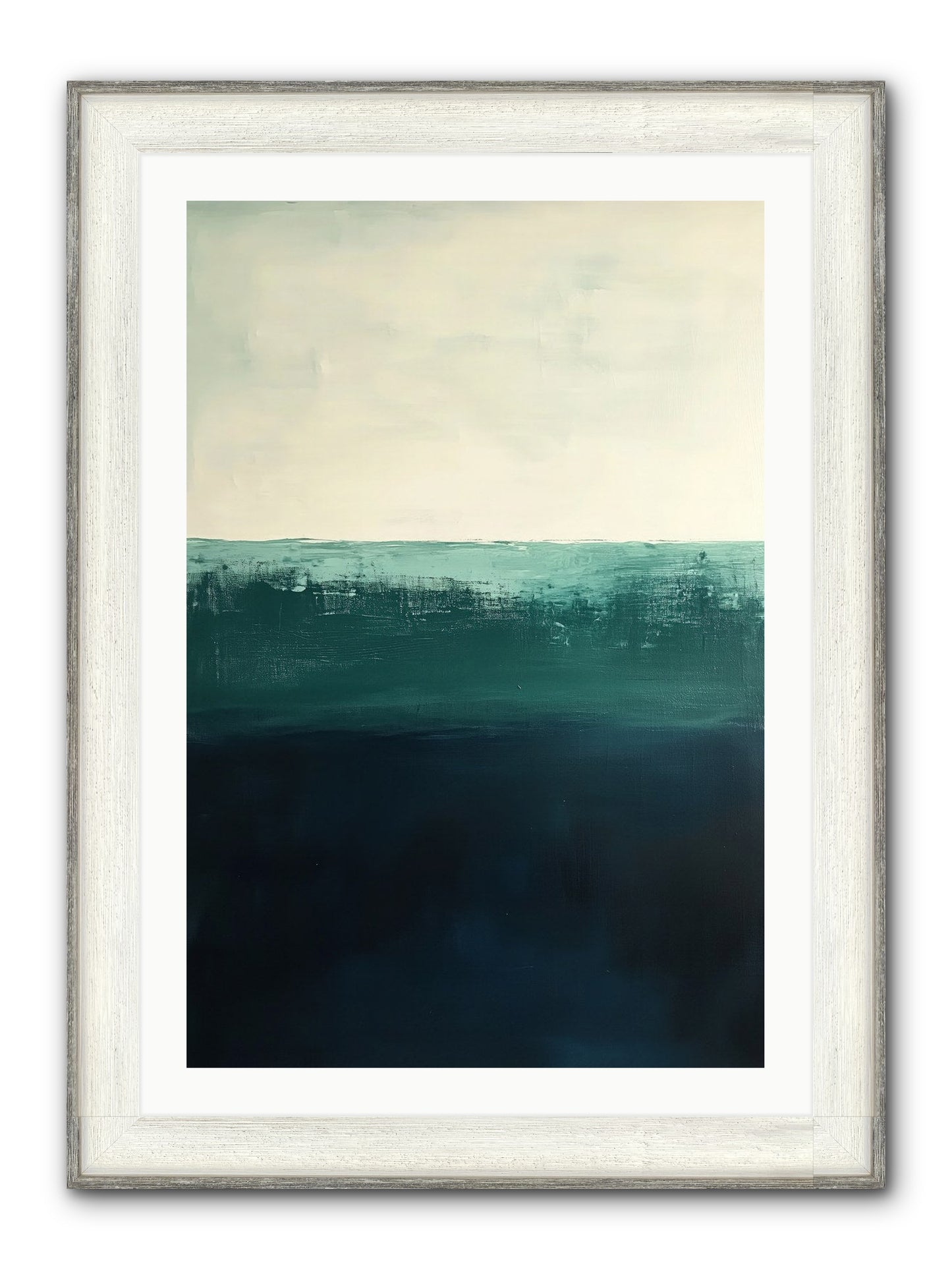 Tempest Travelogue Framed Print - Driftwood White 24x36