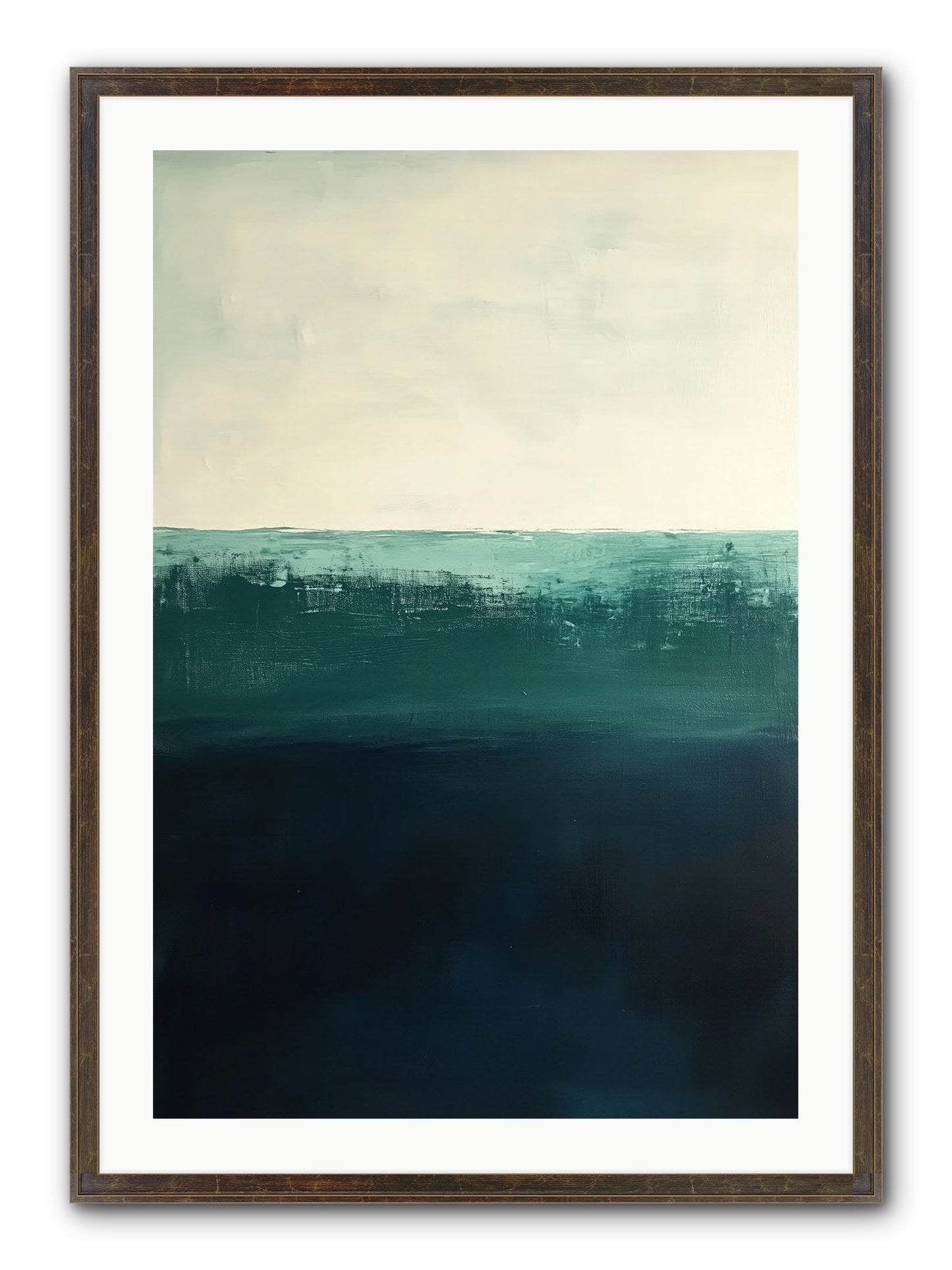 Tempest Travelogue Framed Print - Slimwoods Black/Gold 24x36