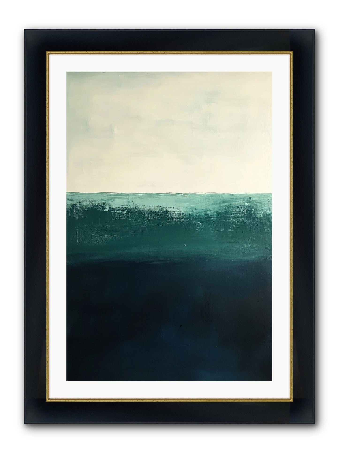 Tempest Travelogue Framed Print - Wide Black w/Gold 24x36