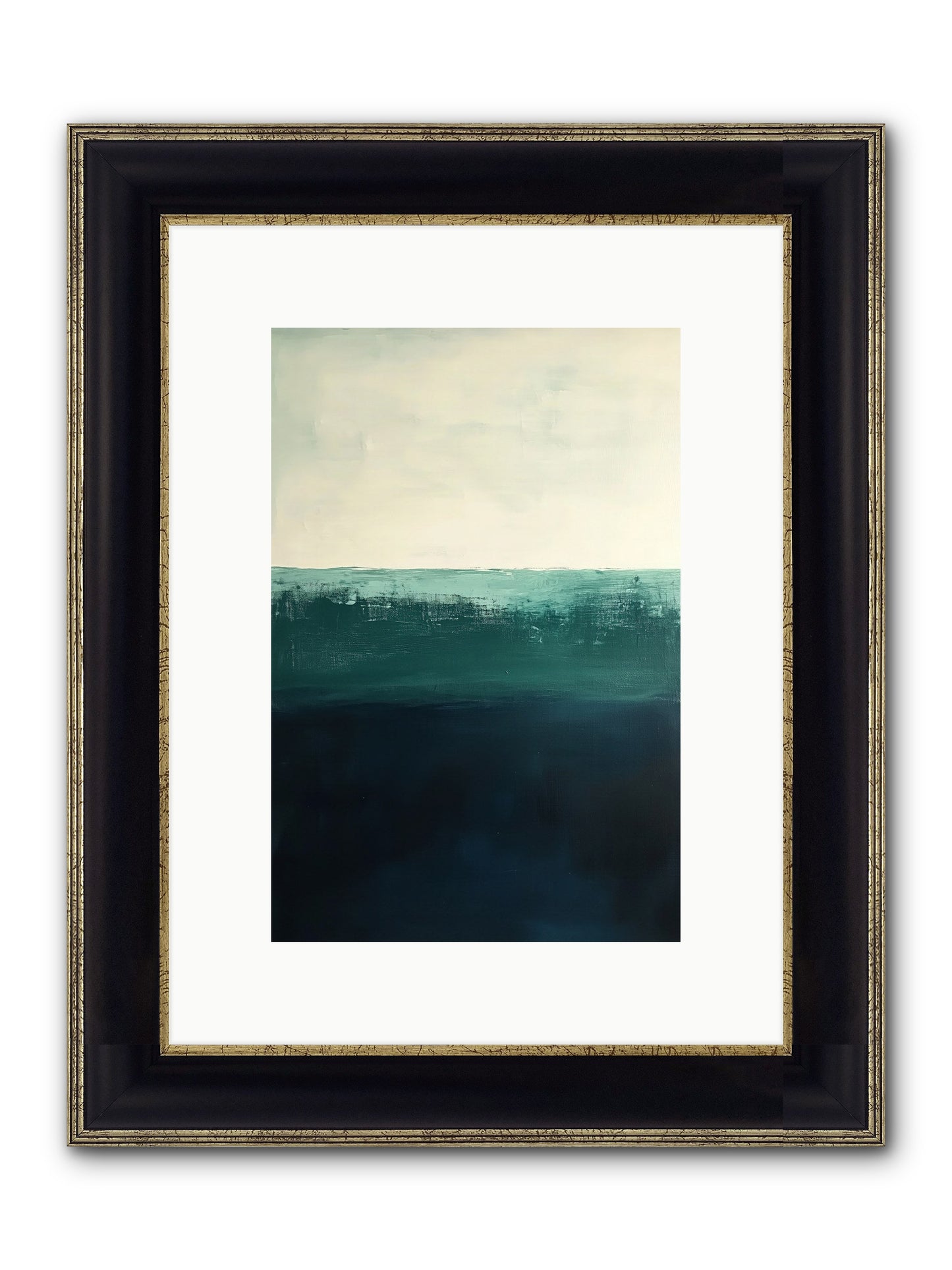 Tempest Travelogue Framed Print - Black & Gold 8x12