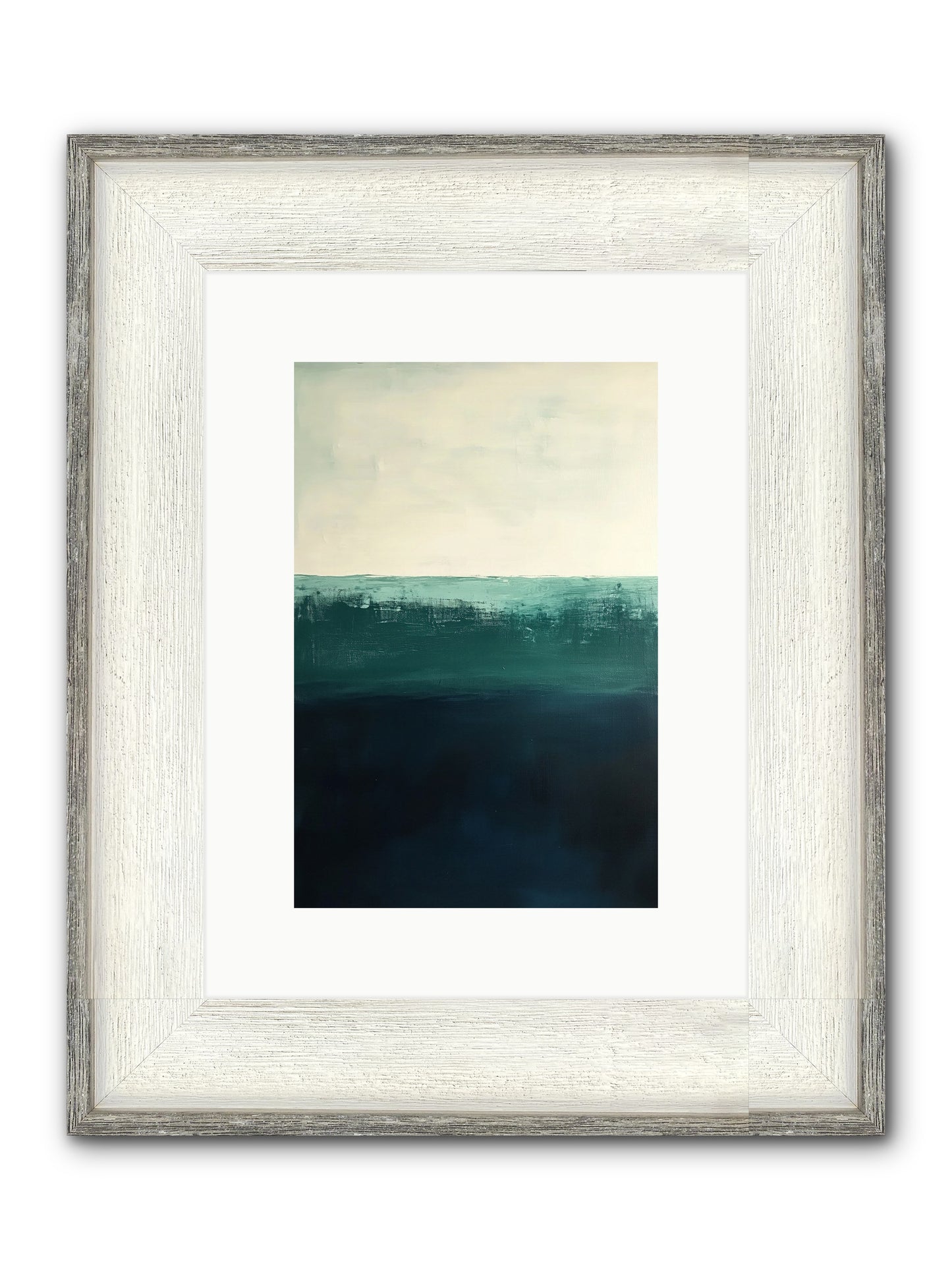 Tempest Travelogue Framed Print - Driftwood White 8x12
