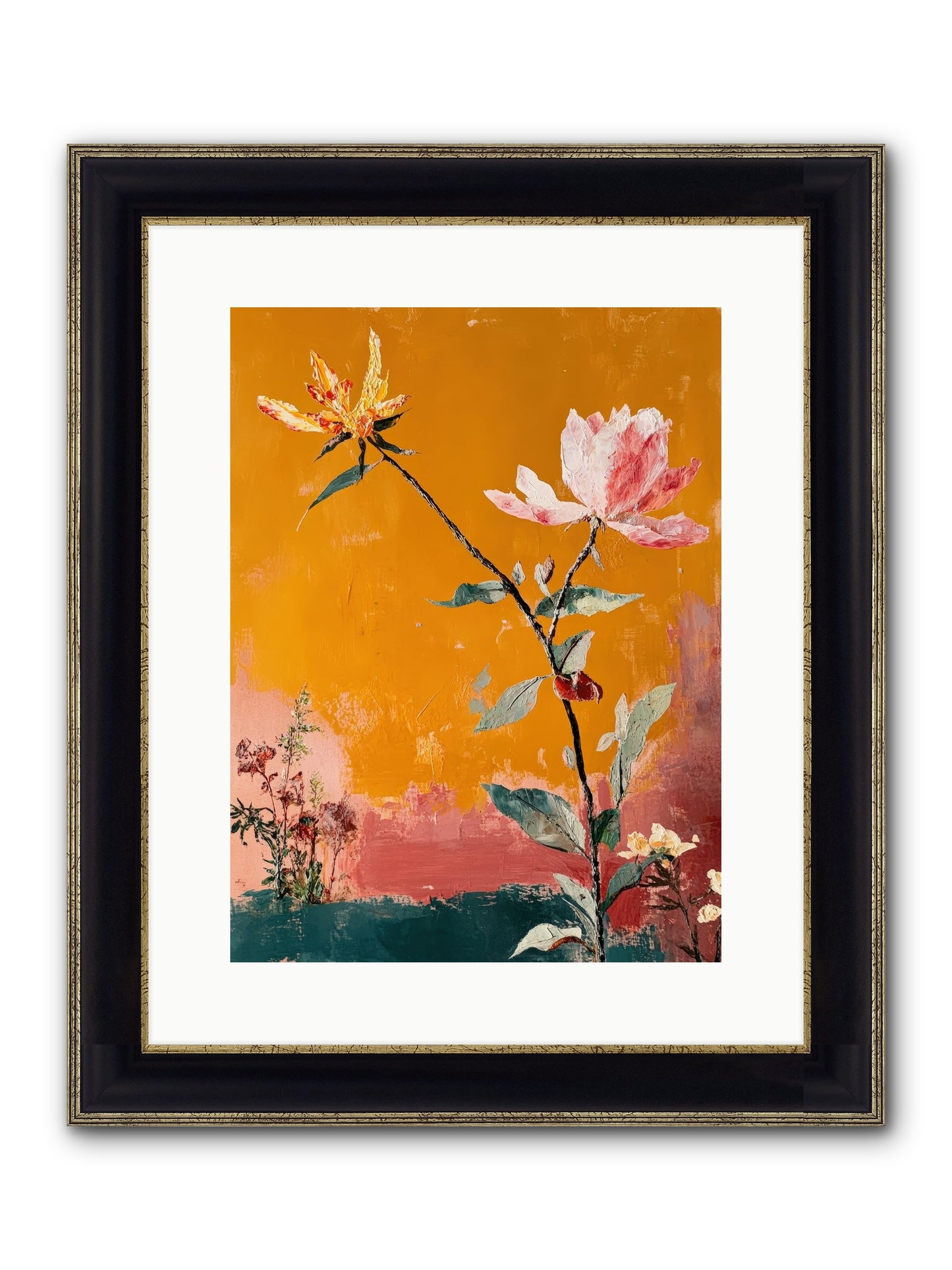 Tempest Willowbank Framed Print - Black & Gold 12x16