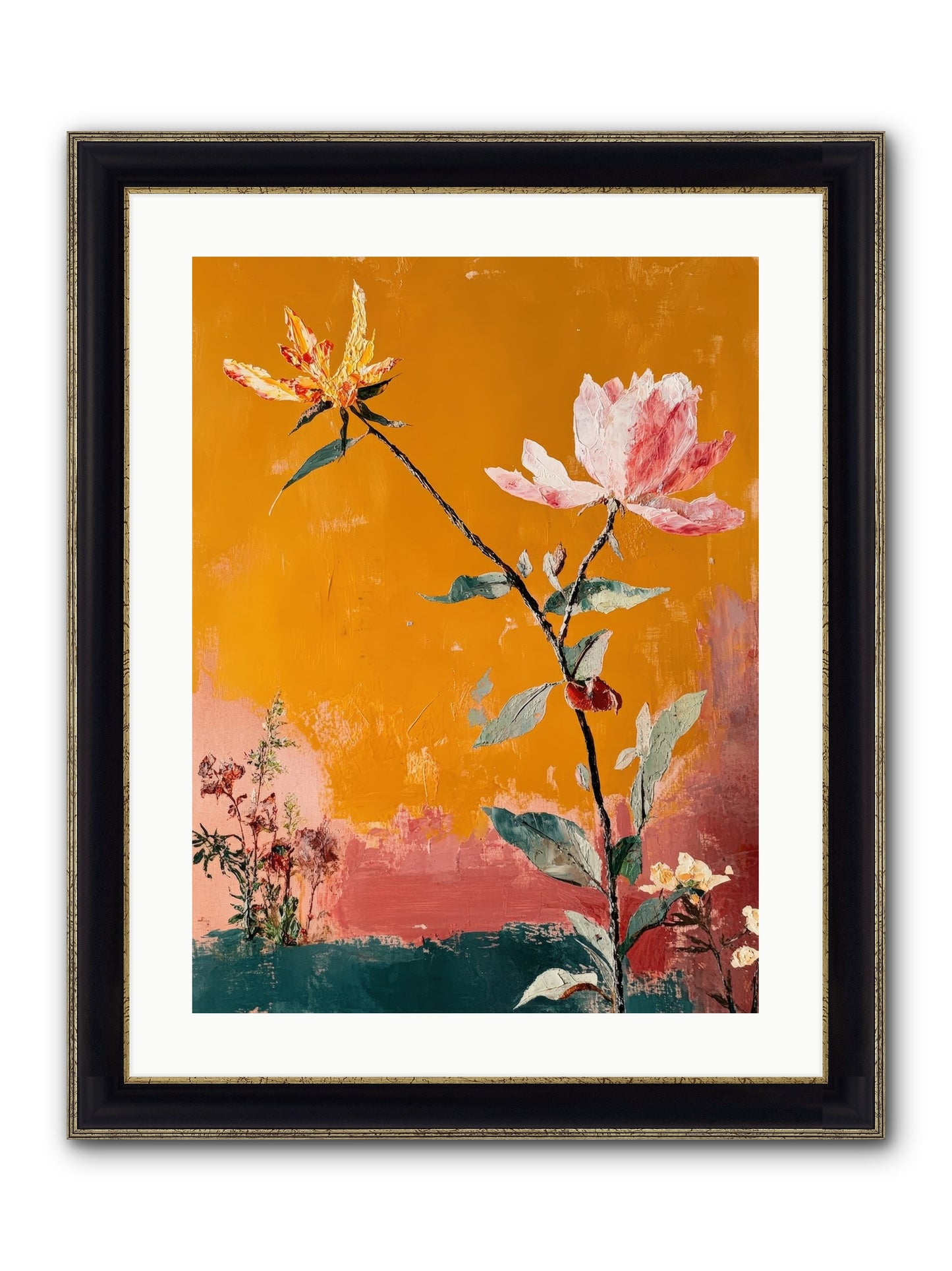 Tempest Willowbank Framed Print - Black & Gold 18x24