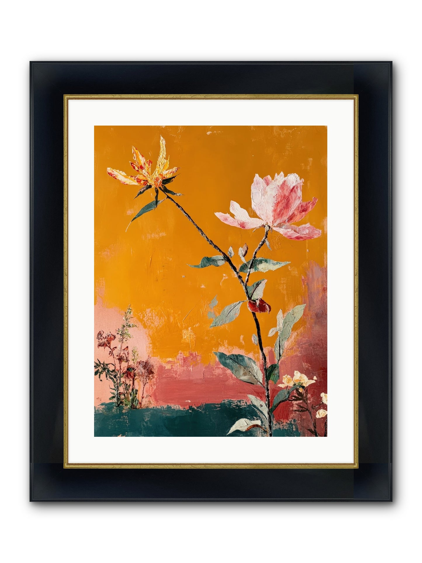 Tempest Willowbank Framed Print - Wide Black w/Gold 18x24