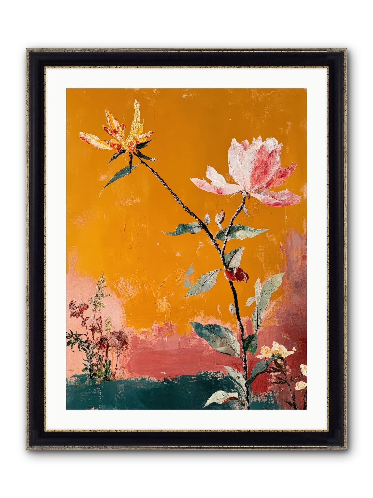 Tempest Willowbank Framed Print - Black & Gold 24x32