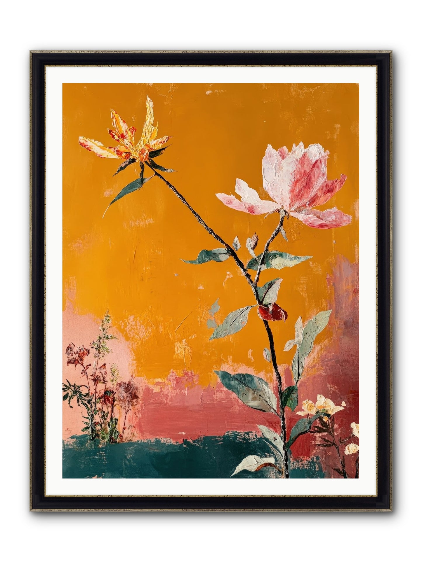 Tempest Willowbank Framed Print - Black & Gold 36x48