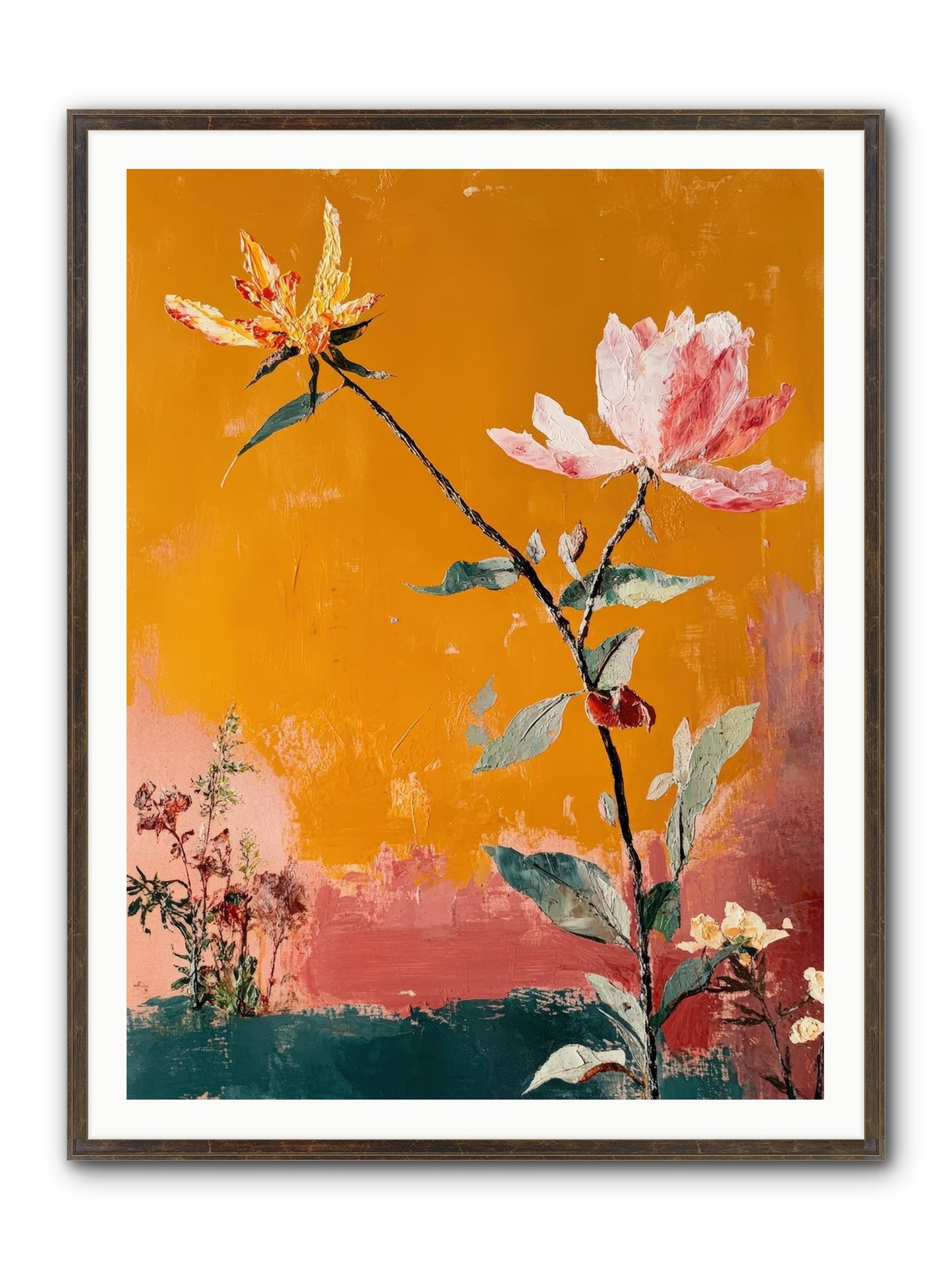 Tempest Willowbank Framed Print - Slimwoods Black/Gold 36x48