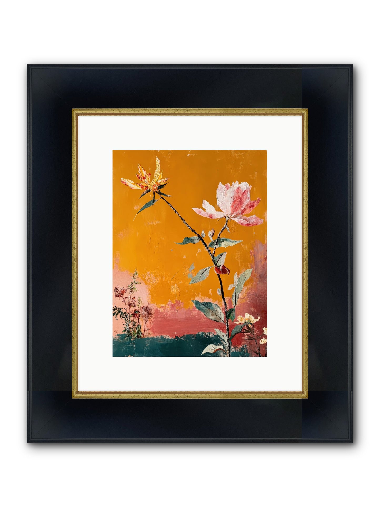 Tempest Willowbank Framed Print - Wide Black w/Gold 9x12