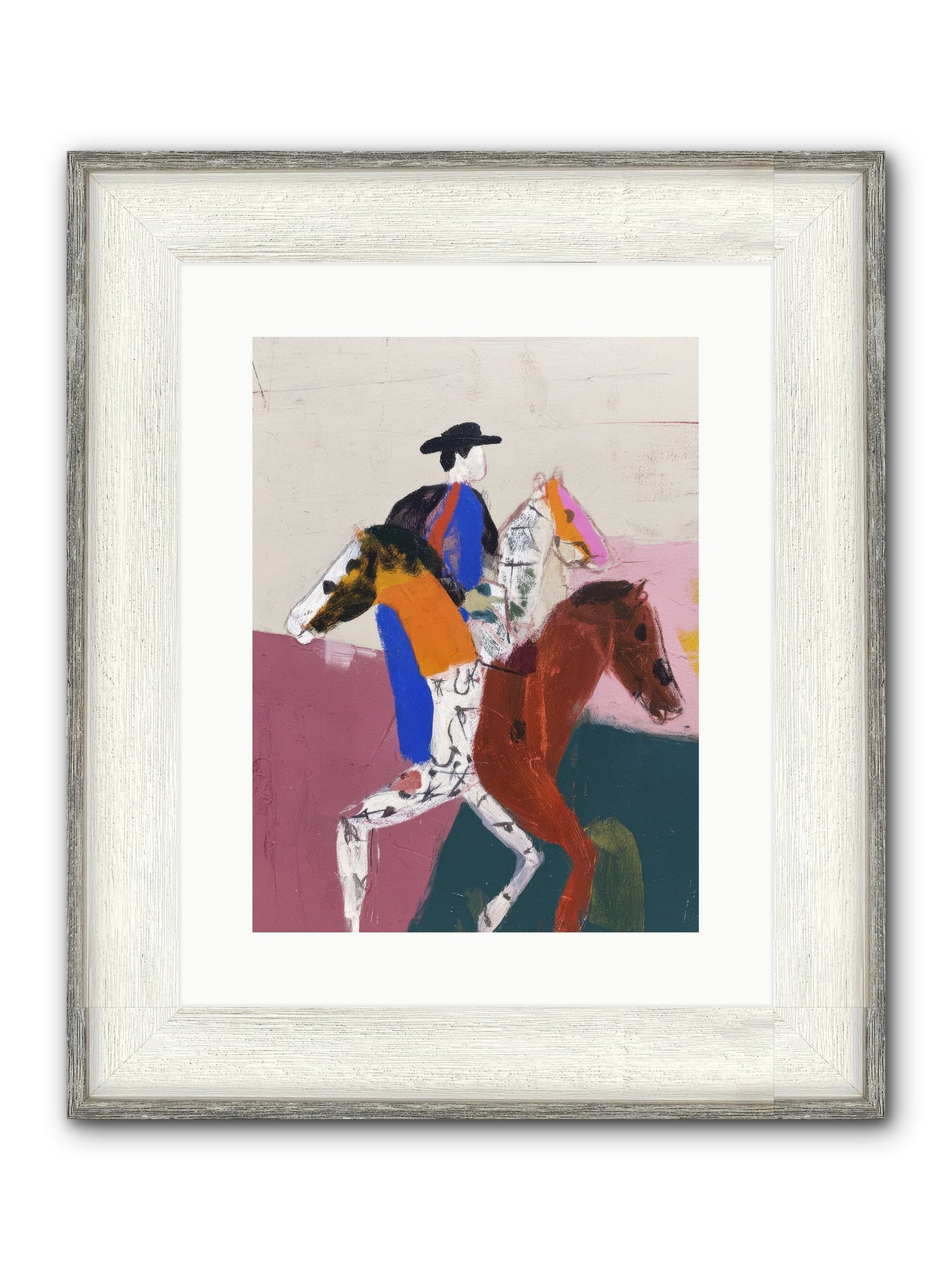 Temporal Shift Framed Print - Driftwood White 12x16