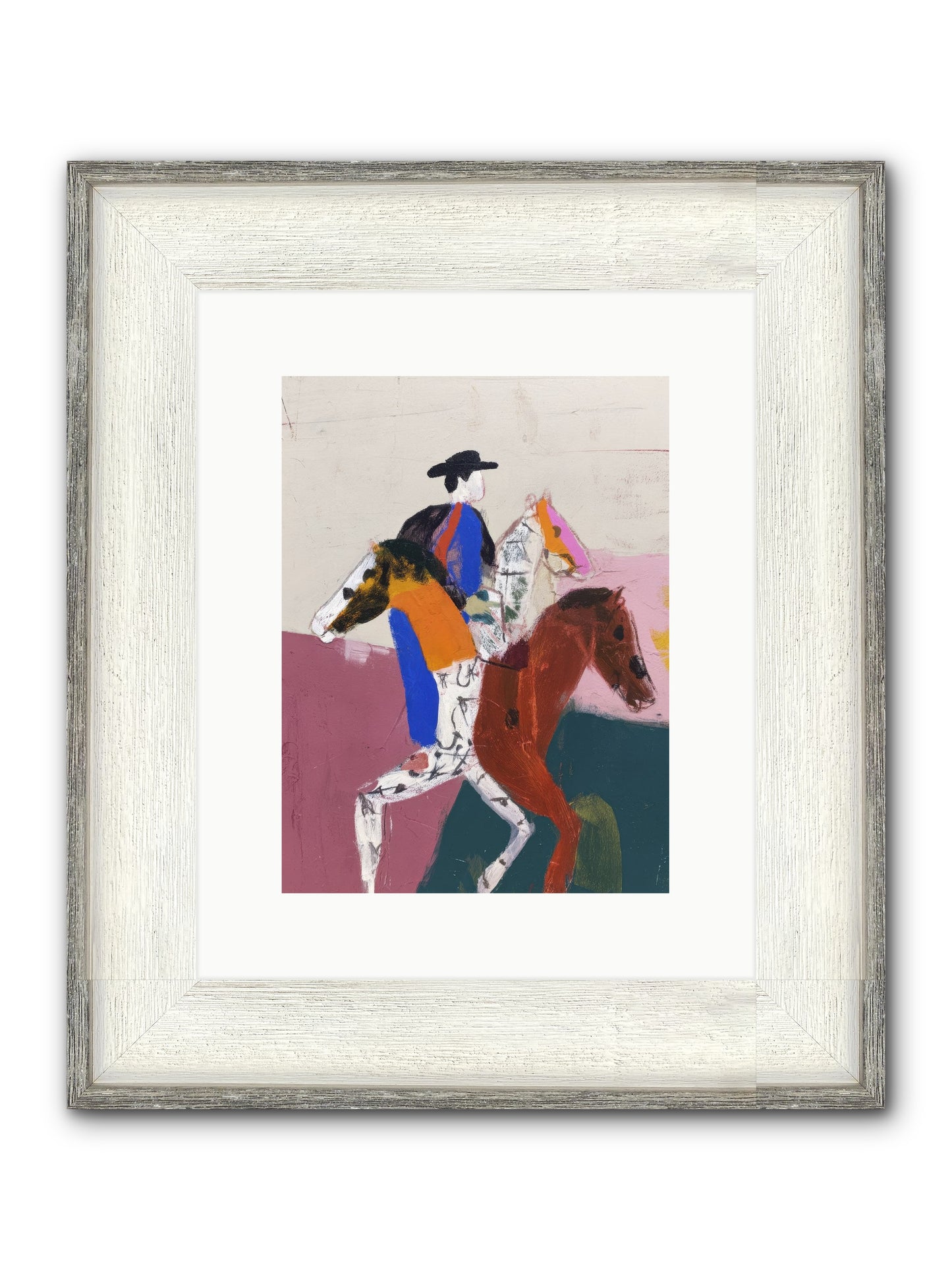 Temporal Shift Framed Print - Driftwood White 9x12