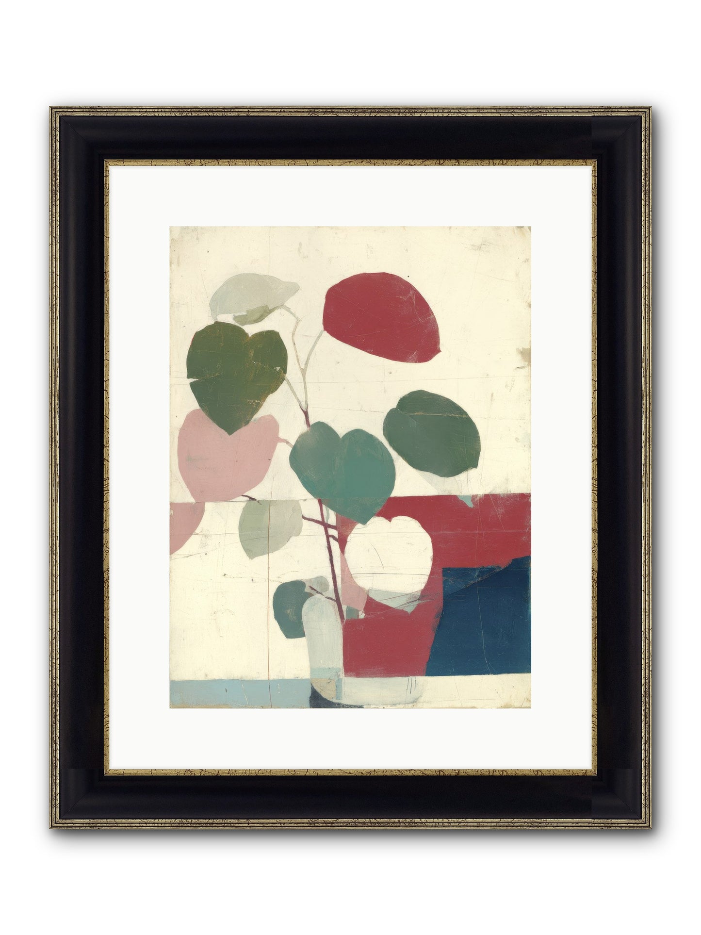 Tender Void Framed Print - Black & Gold 12x16