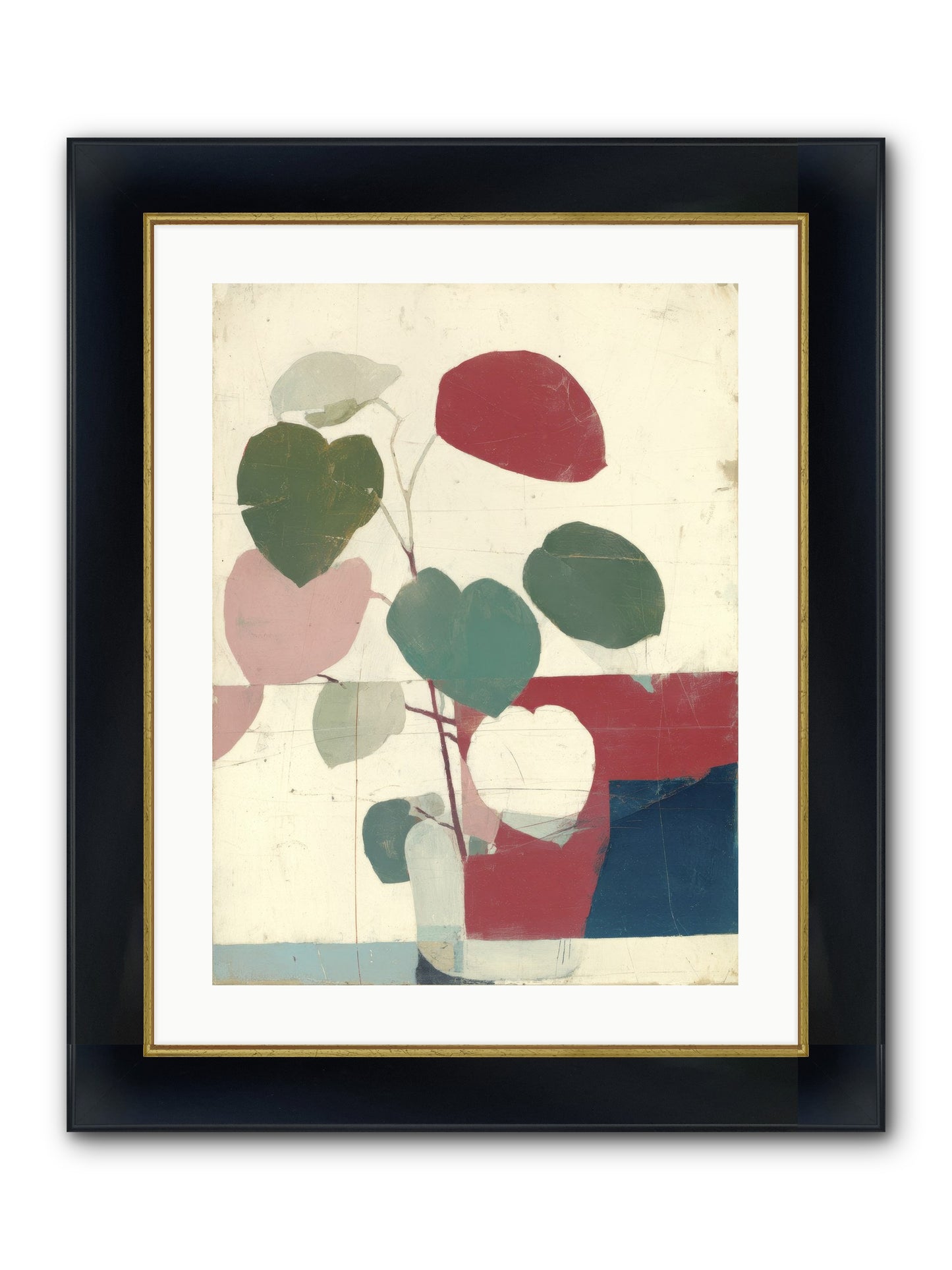Tender Void Framed Print - Wide Black w/Gold 18x24