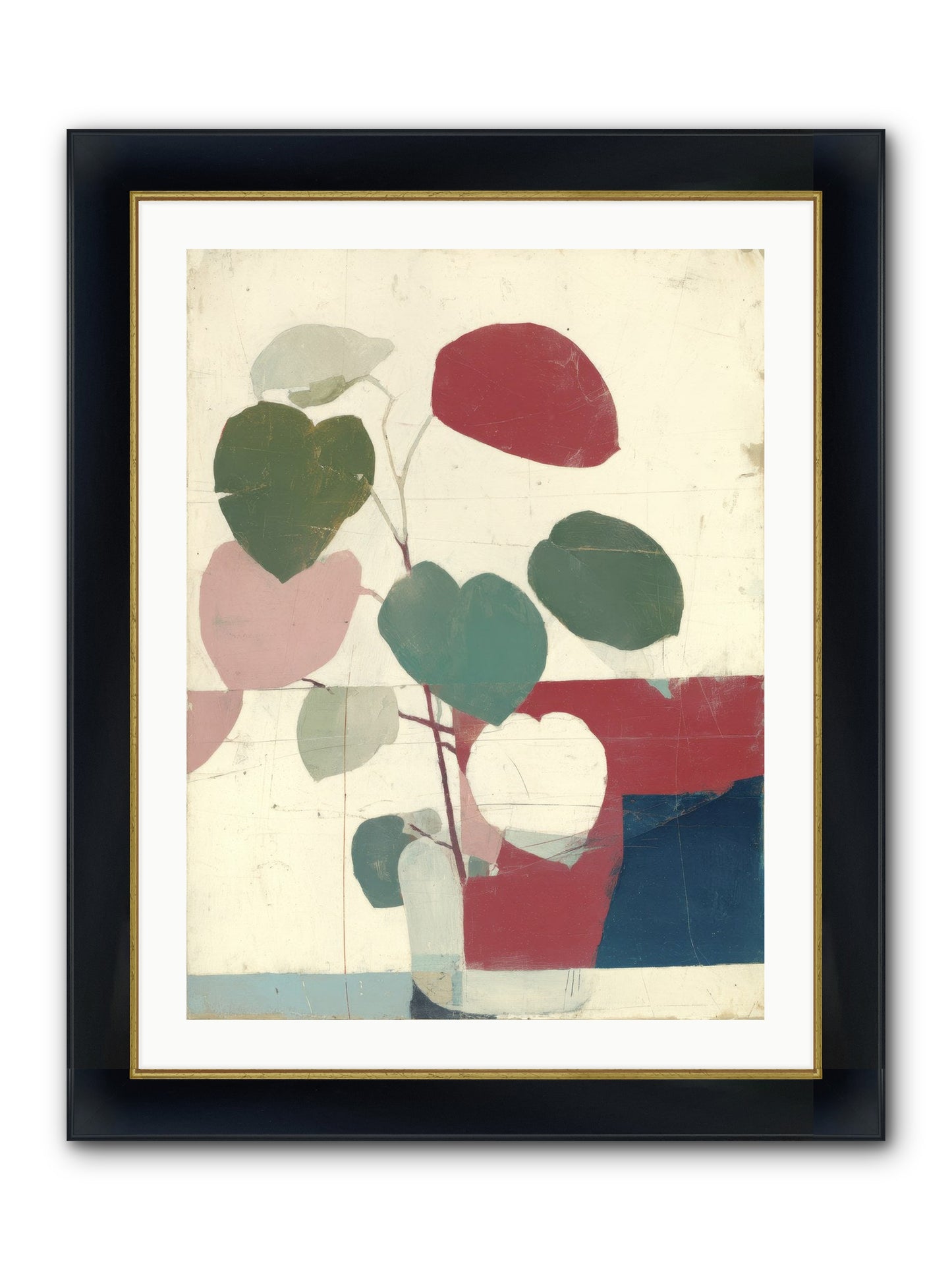 Tender Void Framed Print - Wide Black w/Gold 24x32