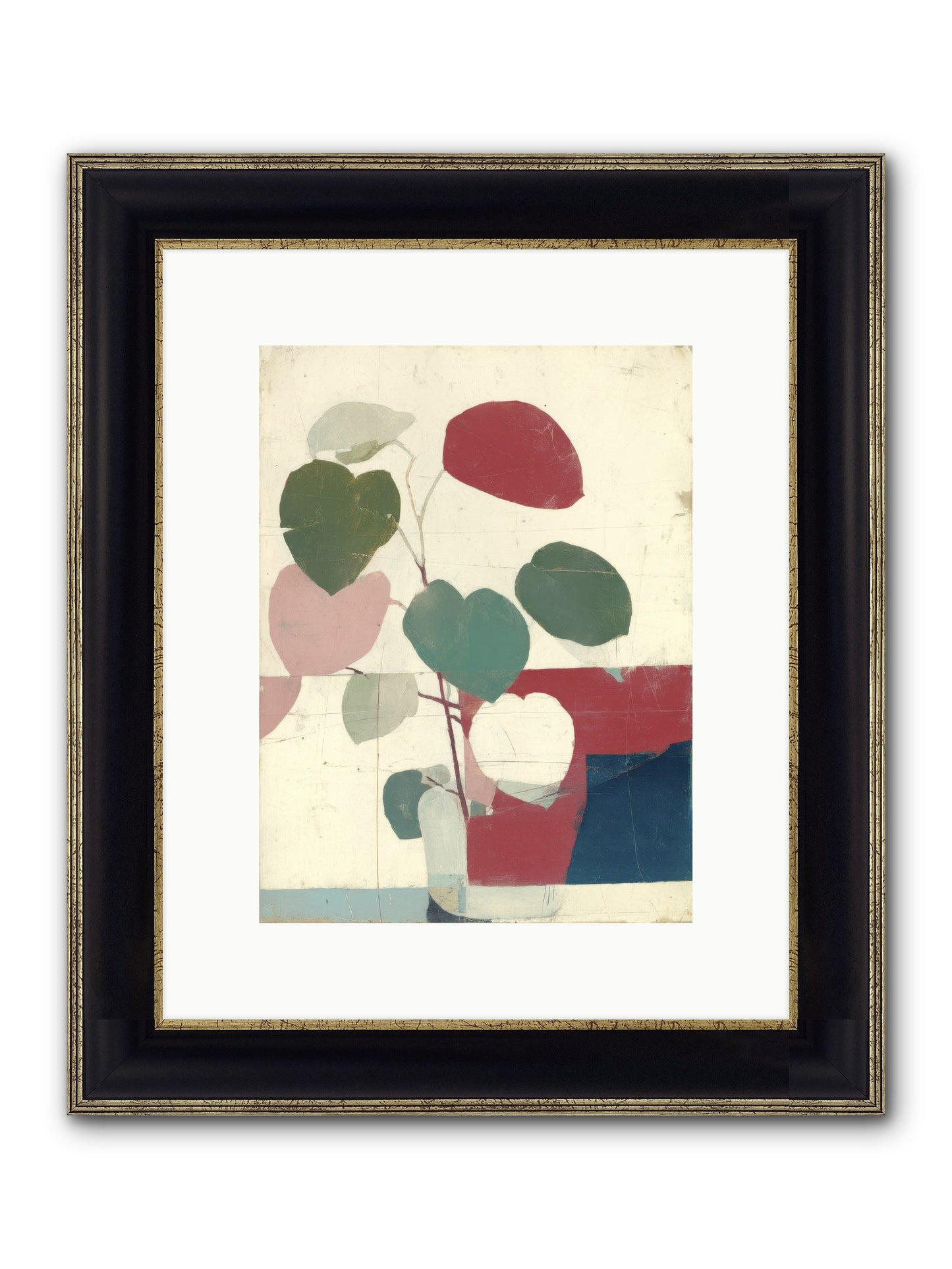 Tender Void Framed Print - Black & Gold 9x12