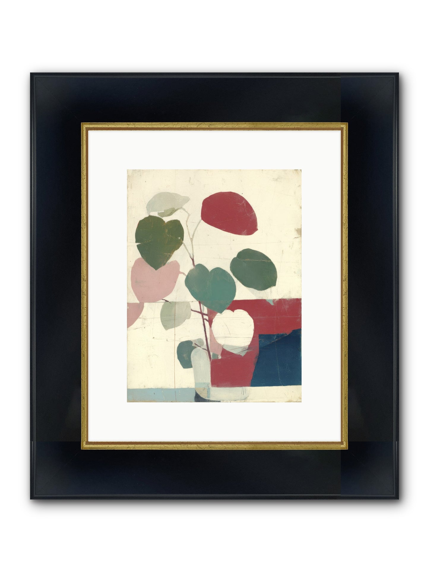 Tender Void Framed Print - Wide Black w/Gold 9x12