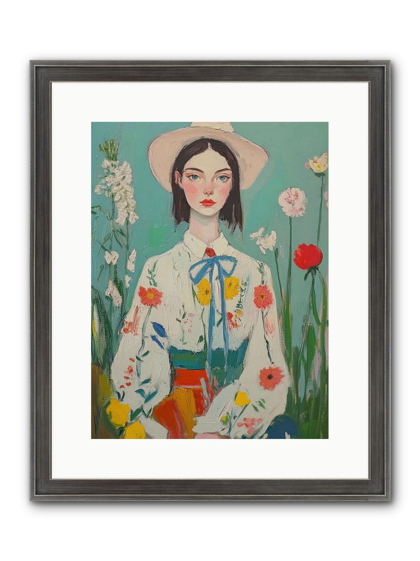 Terracotta Wind Framed Print - Slimwoods Black/Silver 12x16