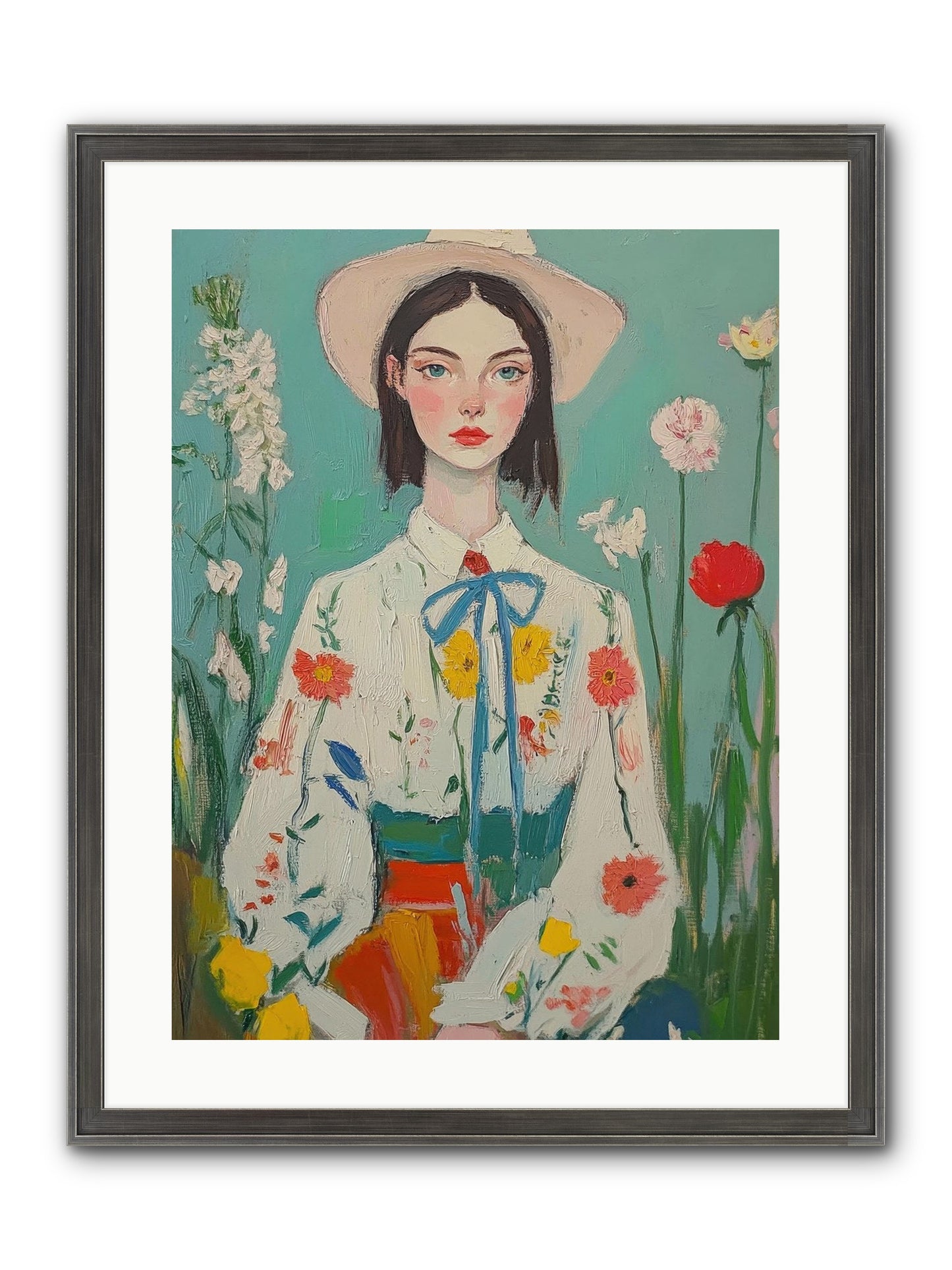 Terracotta Wind Framed Print - Slimwoods Black/Silver 18x24