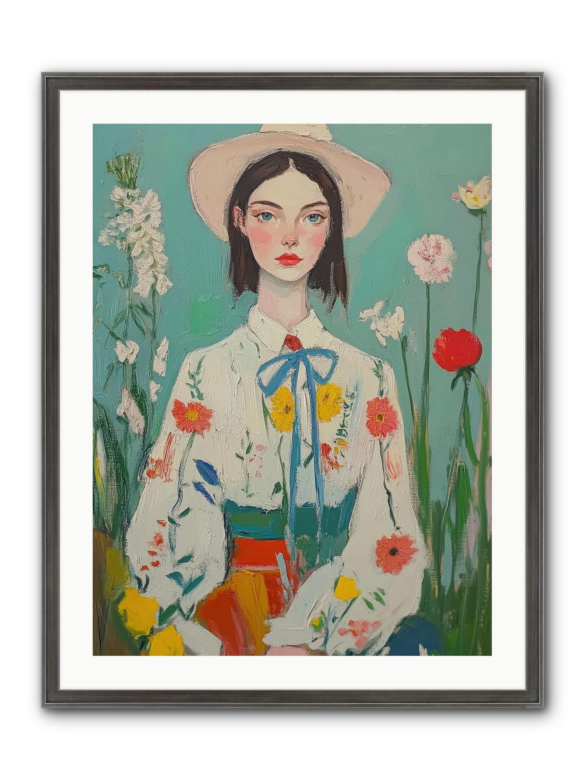 Terracotta Wind Framed Print - Slimwoods Black/Silver 24x32