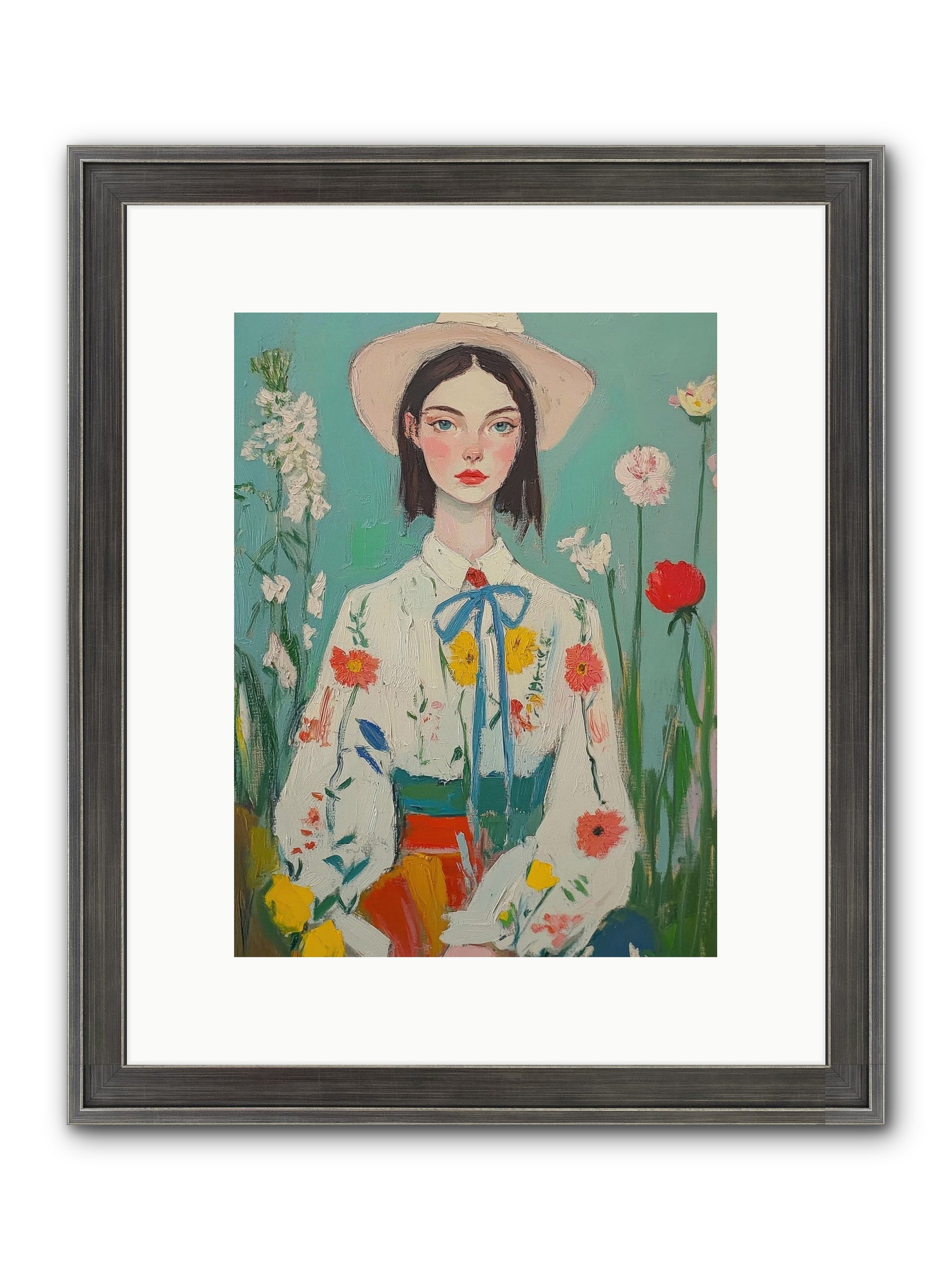 Terracotta Wind Framed Print - Slimwoods Black/Silver 9x12