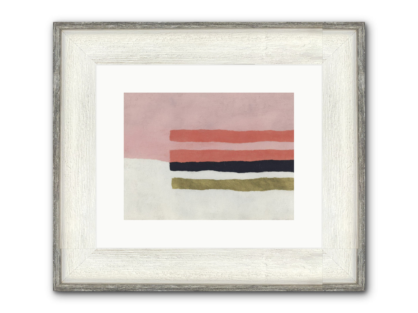 Tether Framed Print - Driftwood White 12x9