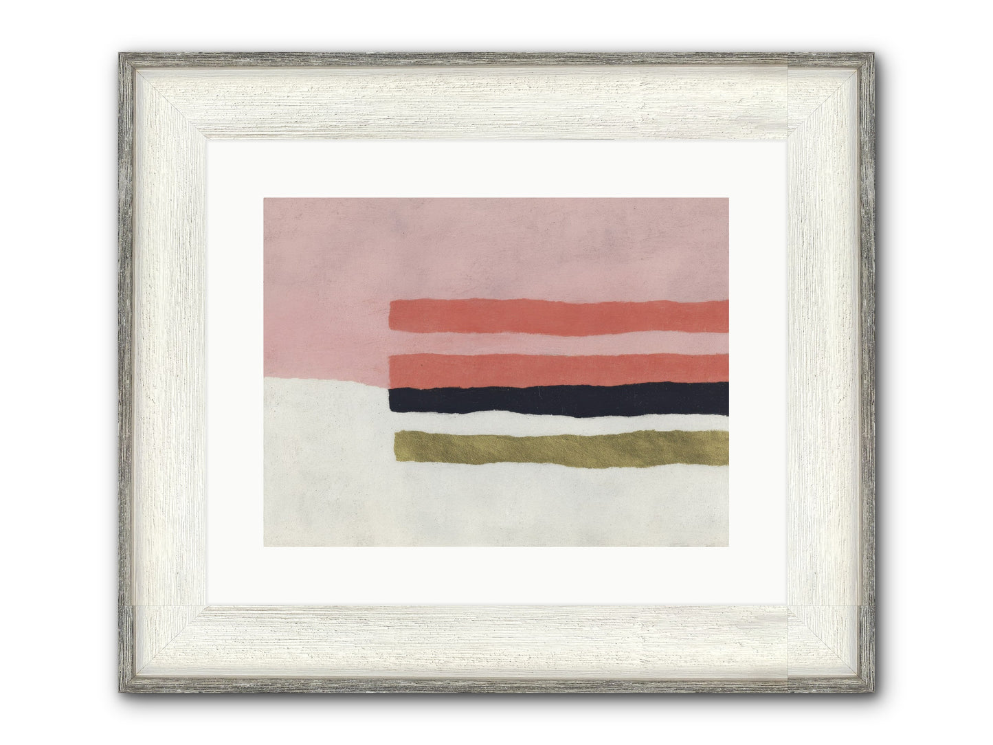 Tether Framed Print - Driftwood White 16x12