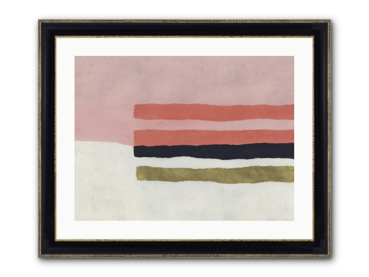 Tether Framed Print - Black & Gold 24x18