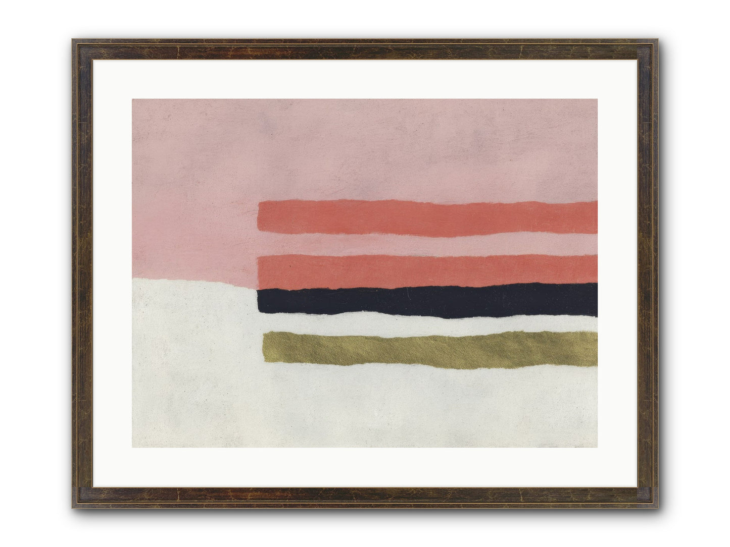 Tether Framed Print - Slimwoods Black/Gold 24x18