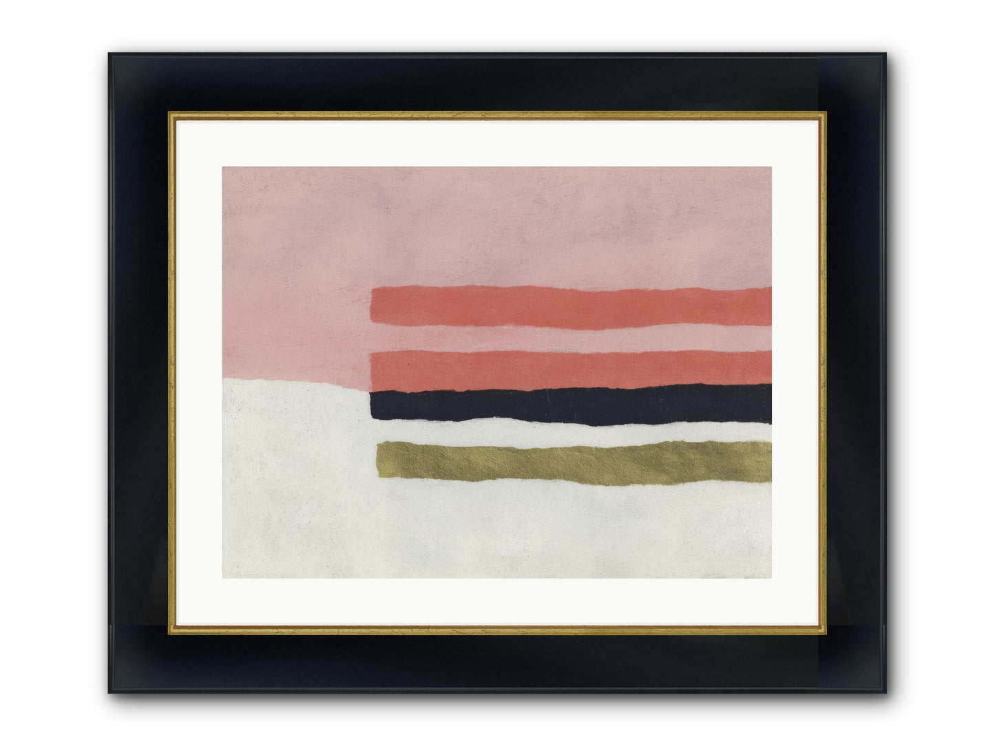 Tether Framed Print - Wide Black w/Gold 24x18