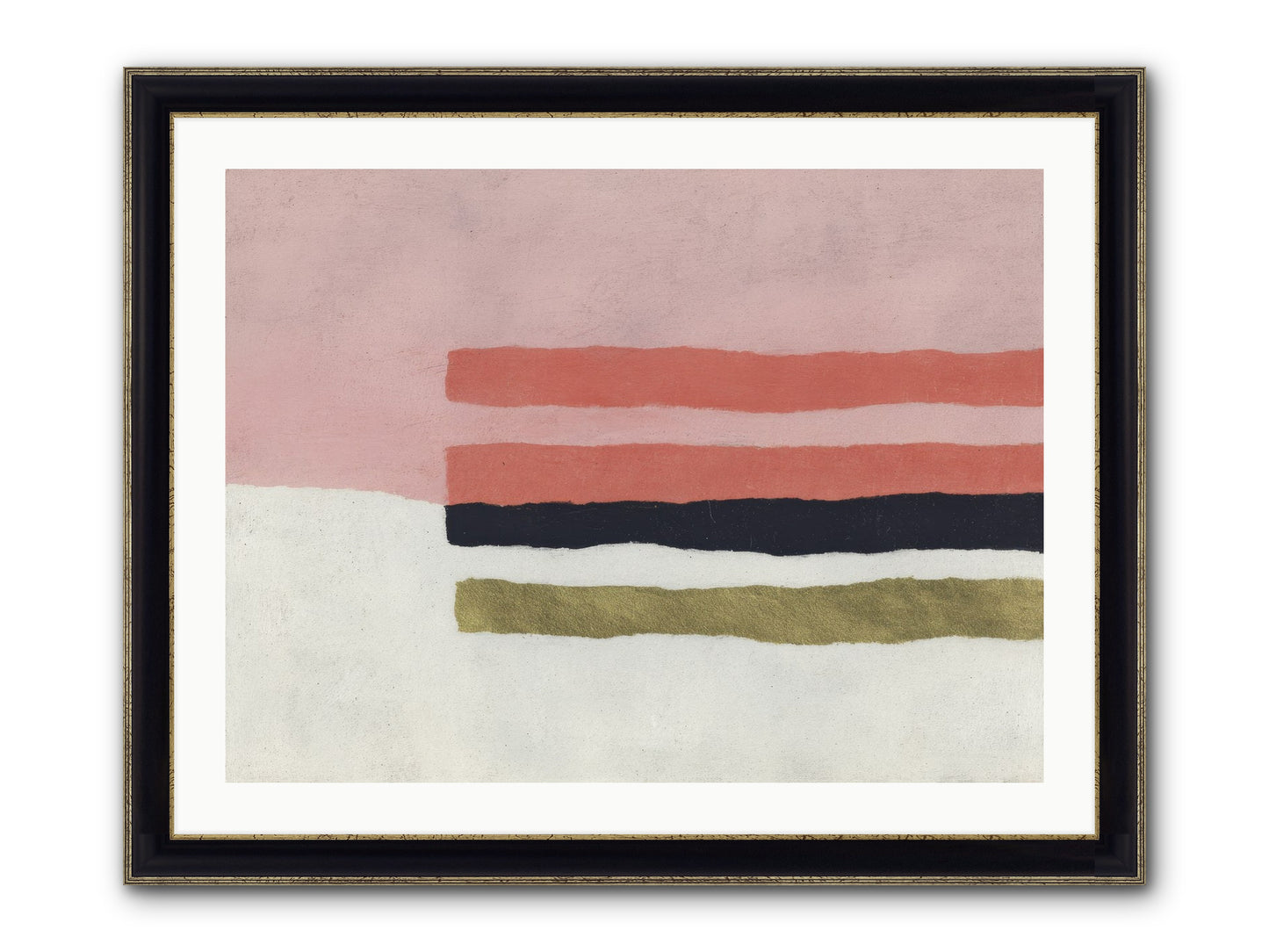 Tether Framed Print - Black & Gold 32x24