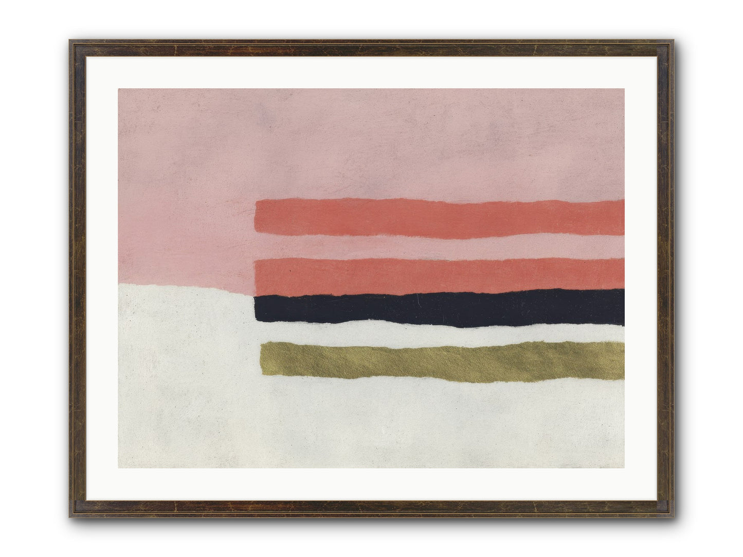 Tether Framed Print - Slimwoods Black/Gold 32x24