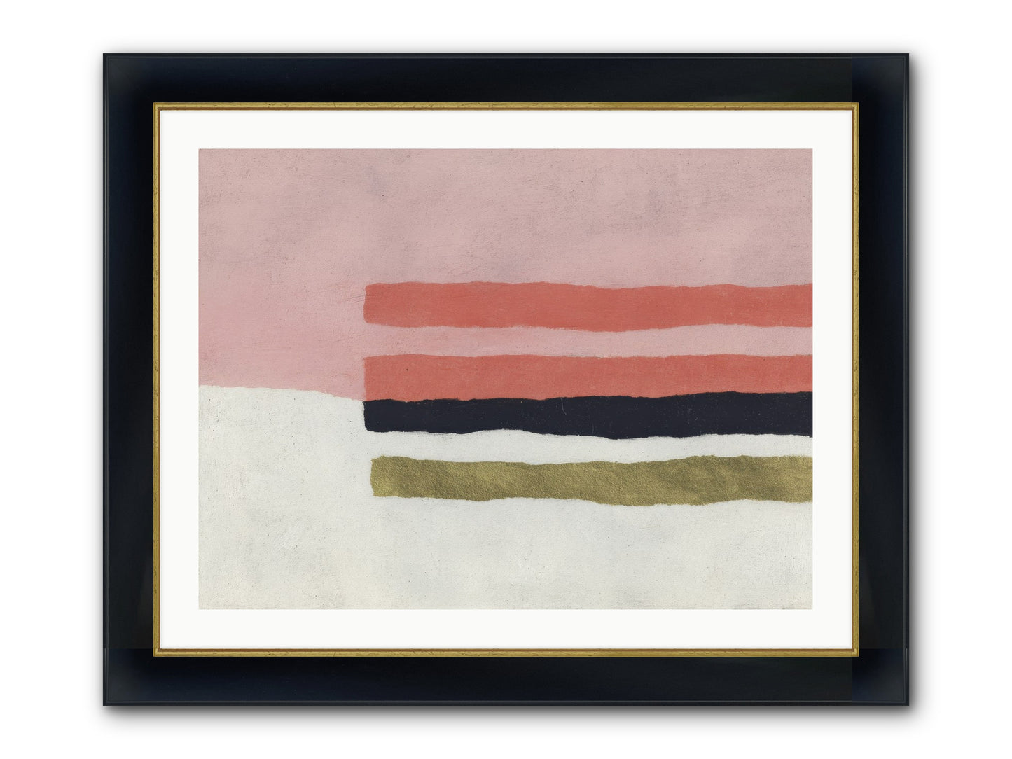 Tether Framed Print - Wide Black w/Gold 32x24