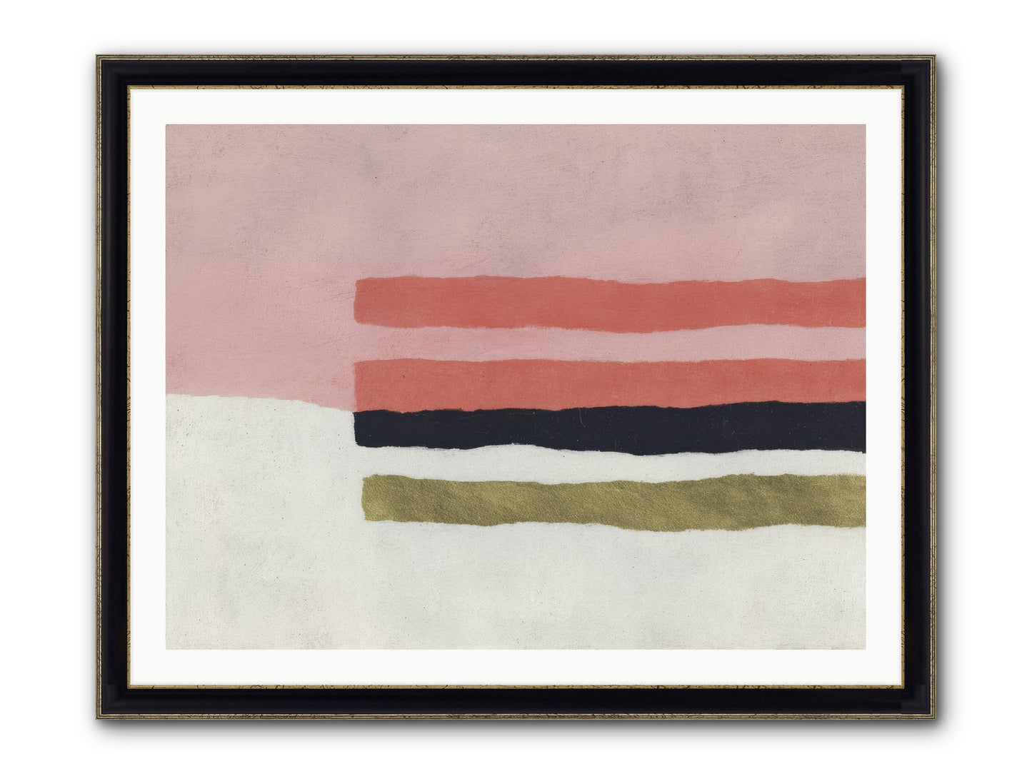 Tether Framed Print - Black & Gold 40x30