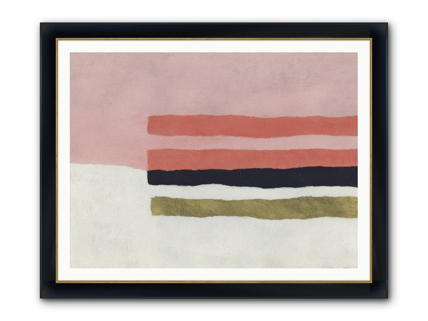 Tether Framed Print - Wide Black w/Gold 48x36