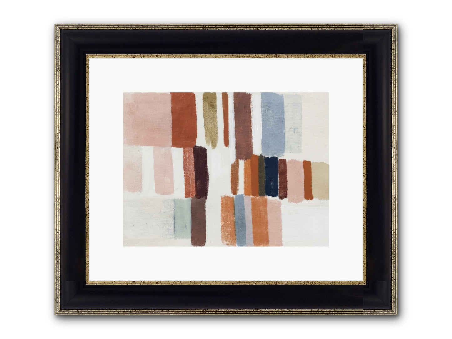Tether No.2 Framed Print - Black & Gold 12x9