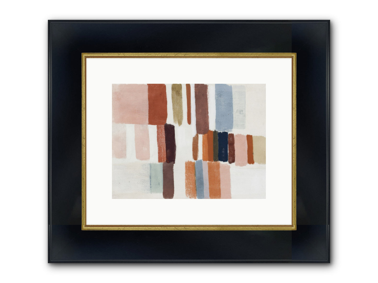 Tether No.2 Framed Print - Wide Black w/Gold 12x9