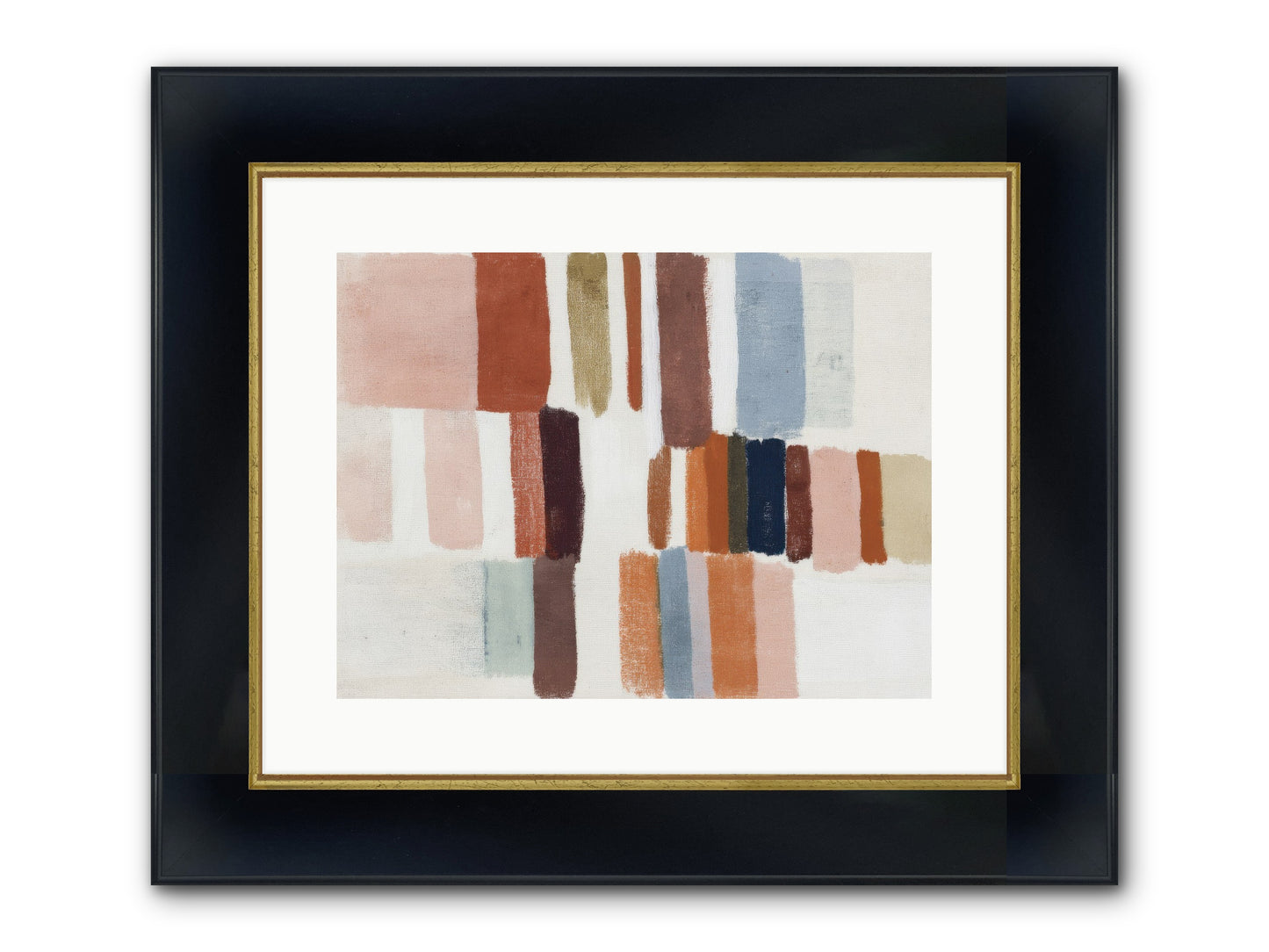 Tether No.2 Framed Print - Wide Black w/Gold 16x12