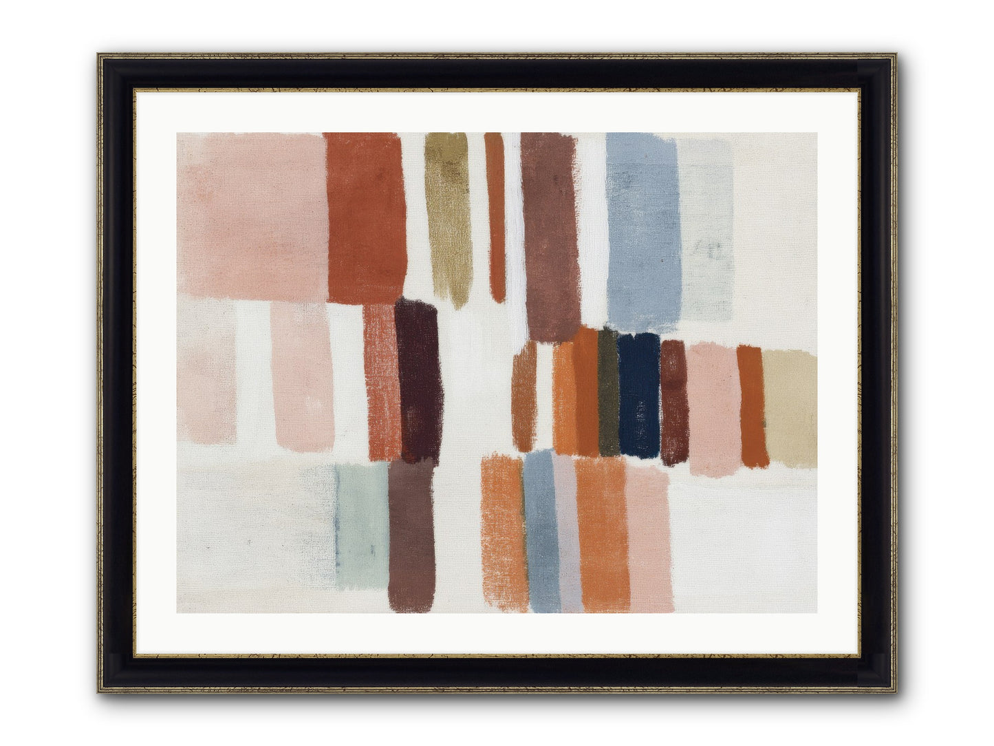 Tether No.2 Framed Print - Black & Gold 32x24