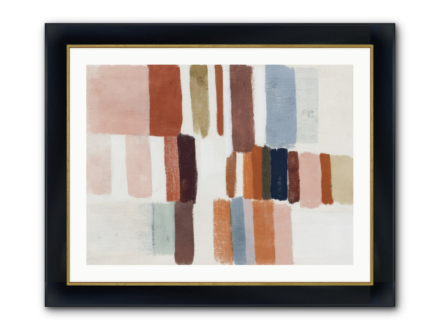 Tether No.2 Framed Print - Wide Black w/Gold 32x24