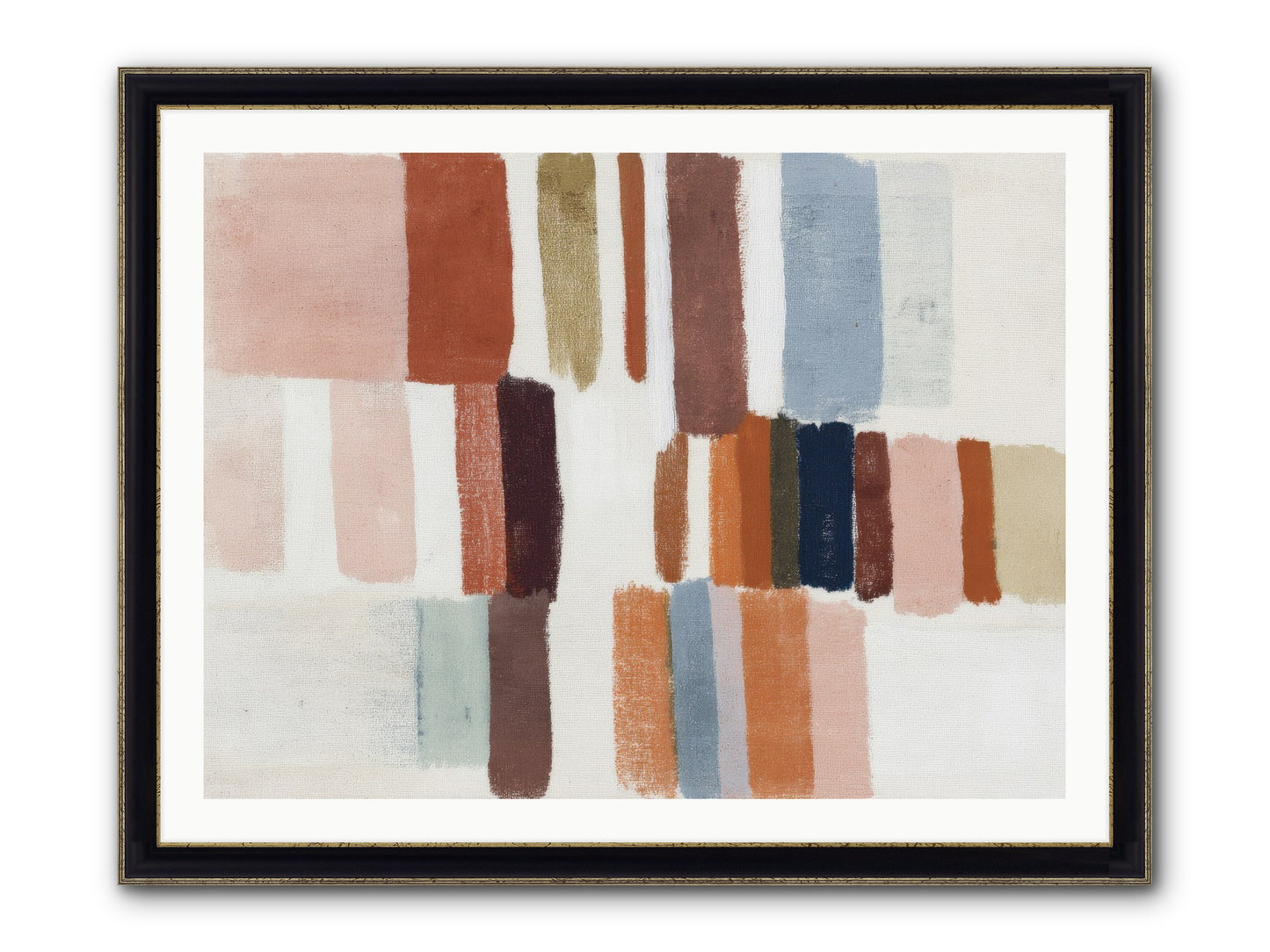 Tether No.2 Framed Print - Black & Gold 40x30