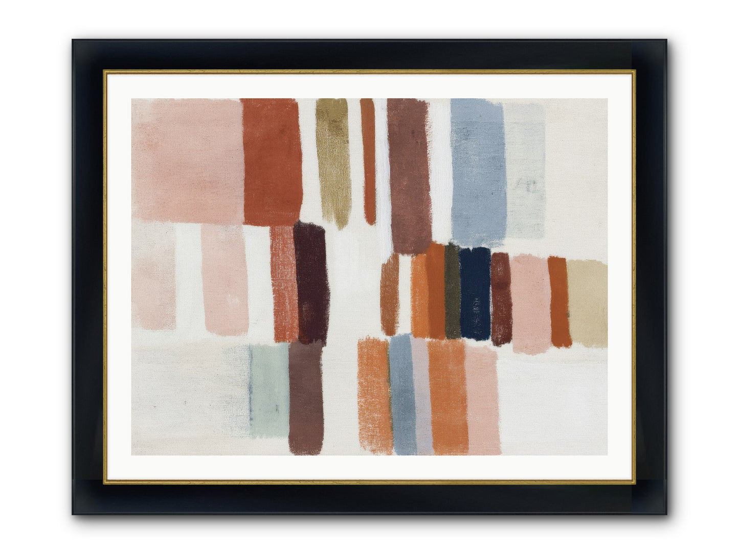 Tether No.2 Framed Print - Wide Black w/Gold 40x30