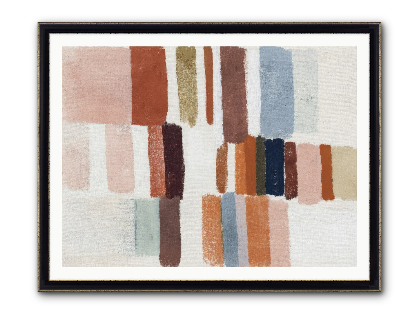 Tether No.2 Framed Print - Black & Gold 48x36