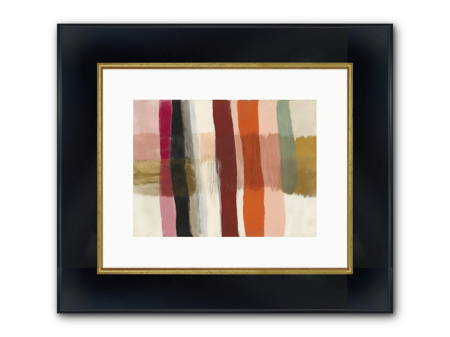 Tether No.3 Framed Print - Wide Black w/Gold 12x9