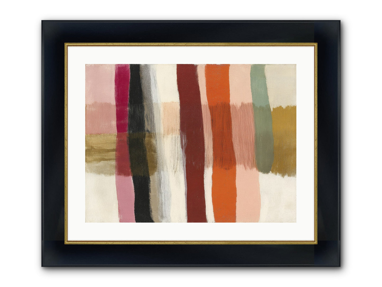 Tether No.3 Framed Print - Wide Black w/Gold 24x18